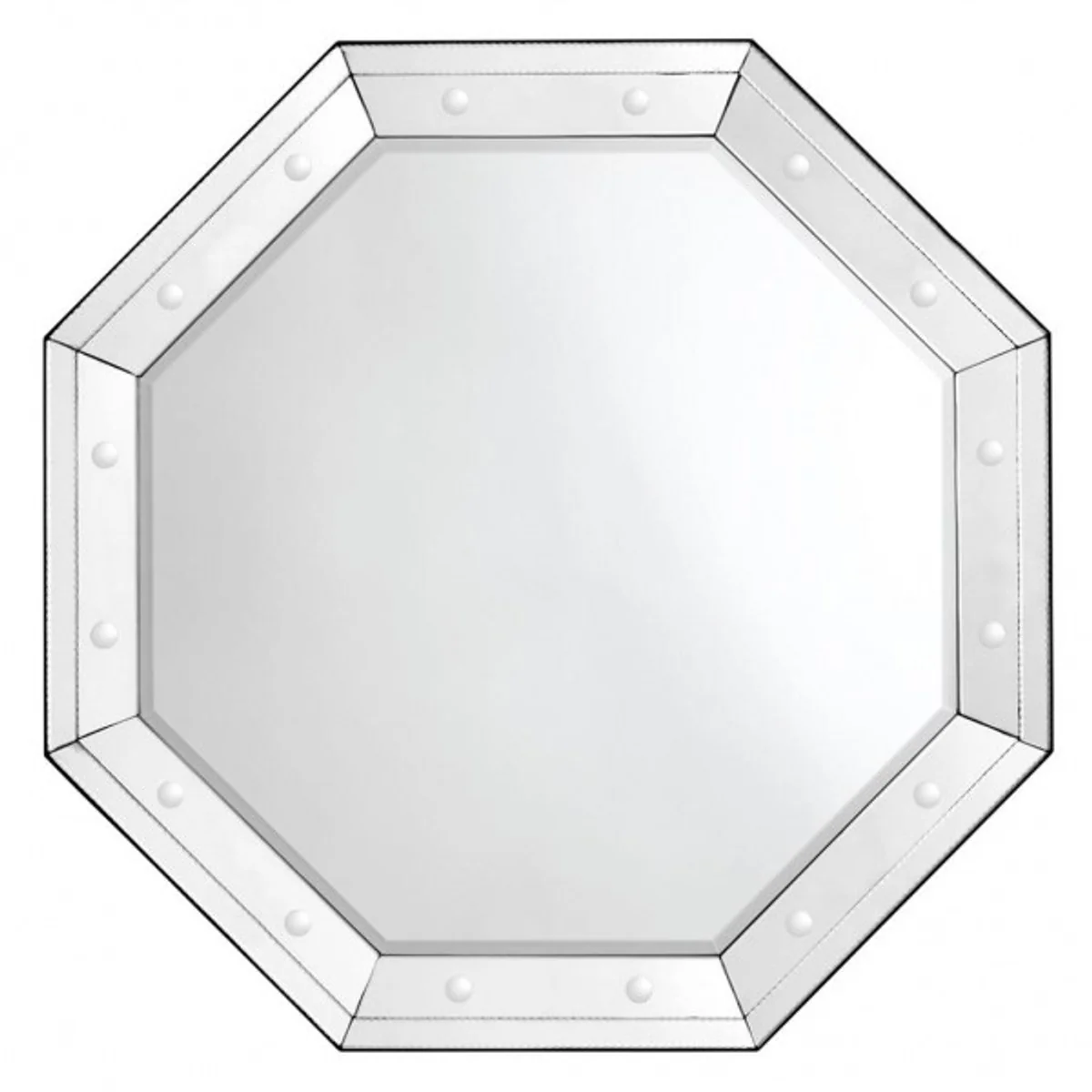 Casa Padrino luxury wall mirror Art Deco 110 x 110 cm - Wall Mirror - Luxury Hotel Furniture Collection