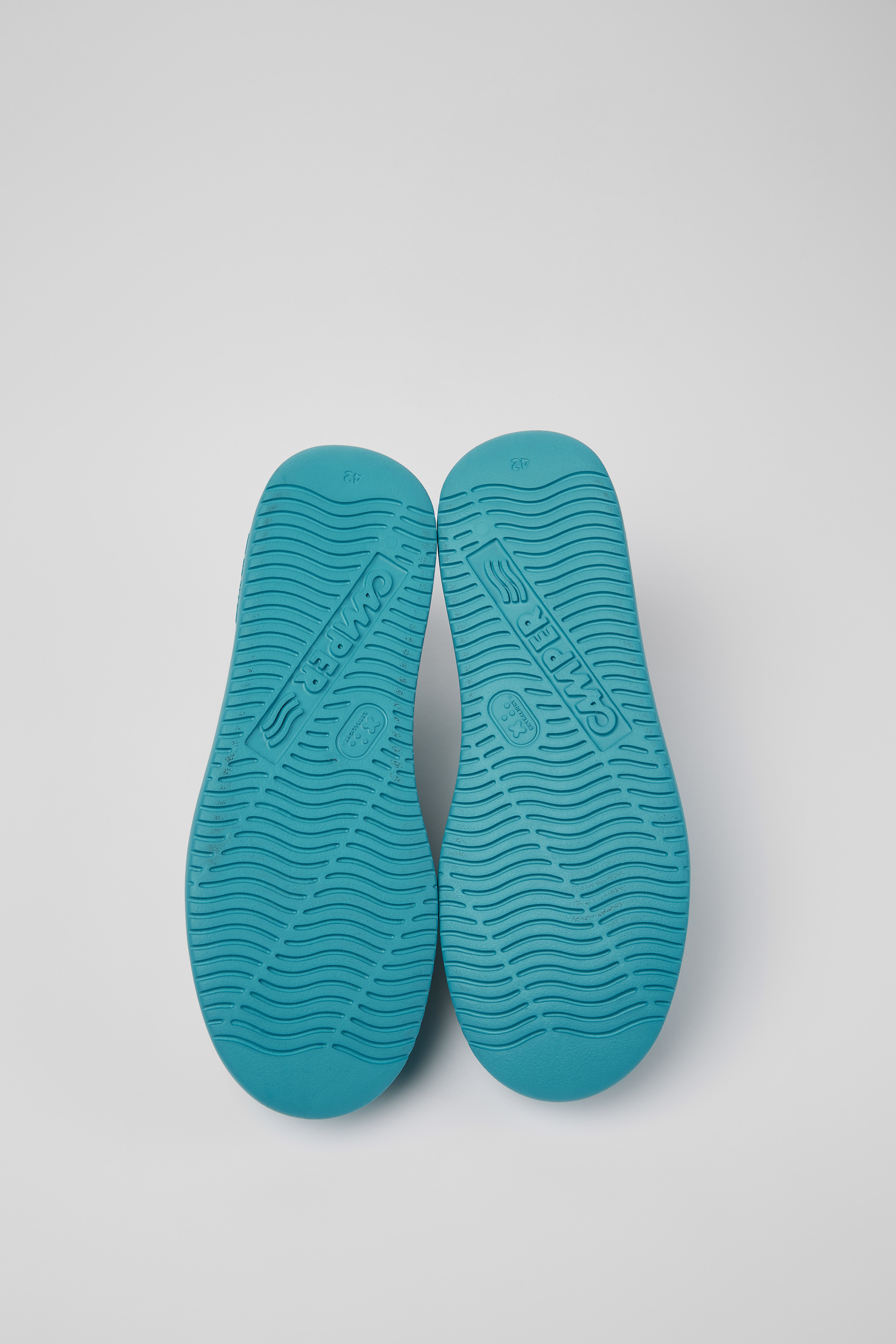 Runner K21 - Blue leather sneakers for men