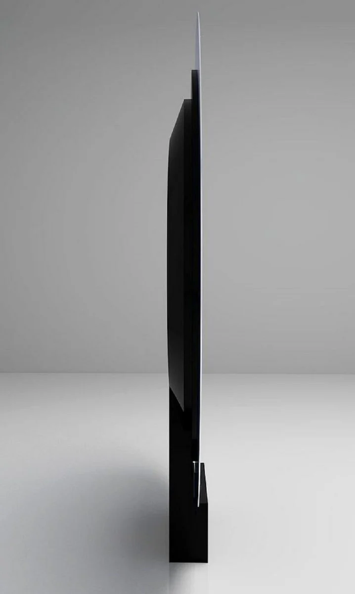 Casa Padrino espejo de pie de lujo Negro 250 x 19 x A. 268 cm - Espejo redondo enorme - Espejo de Hotel - Colecci¨®n de Lujo