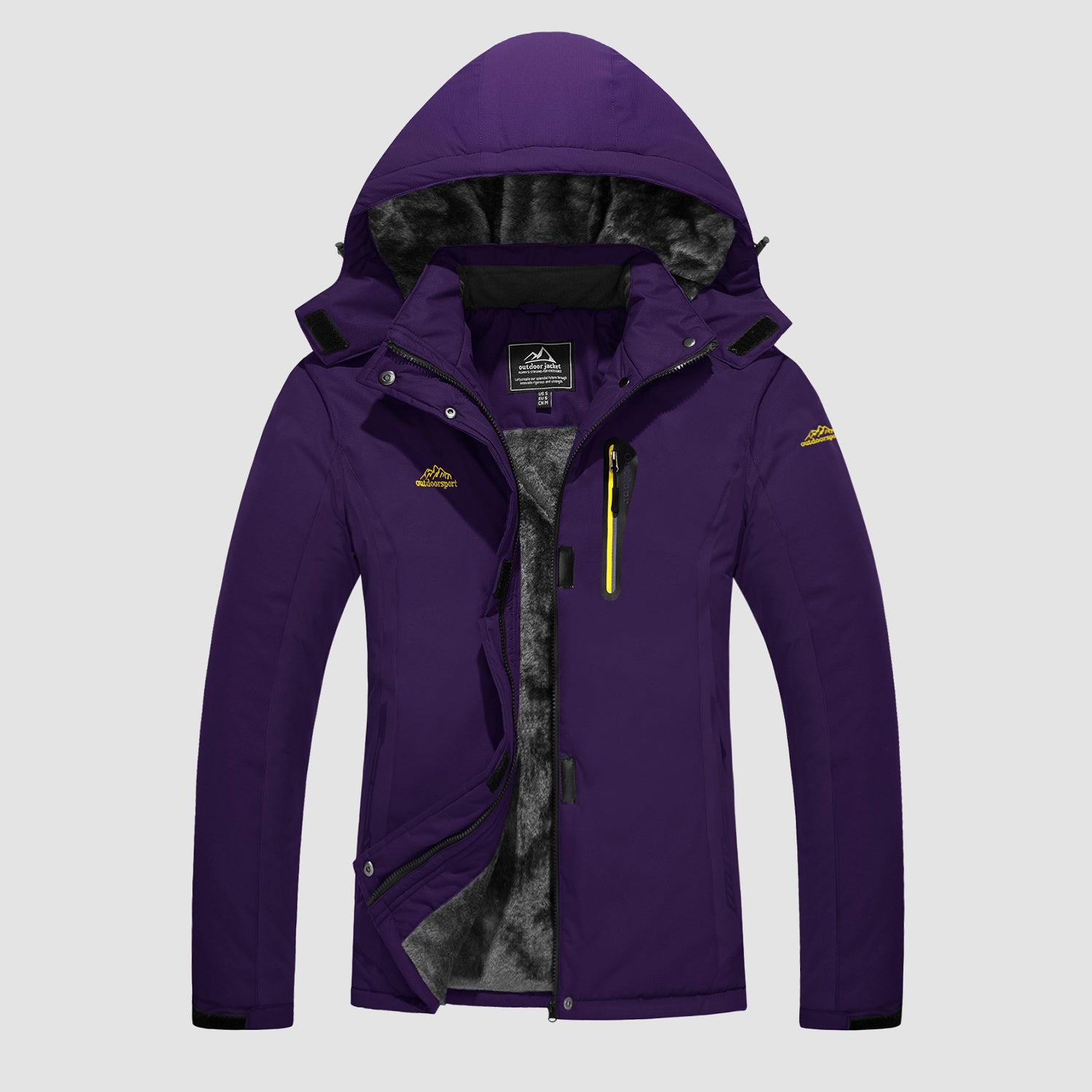 Women's Winter Coats Water Resistant Snow Ski Jacket Fleece Lined with Hood