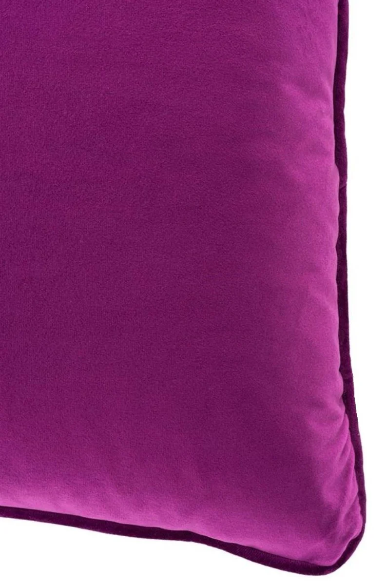 Casa Padrino cojín de lujo violeta 60 x 60 cm - Accesorios de Lujo Para Decoración de la Sala de Estar
