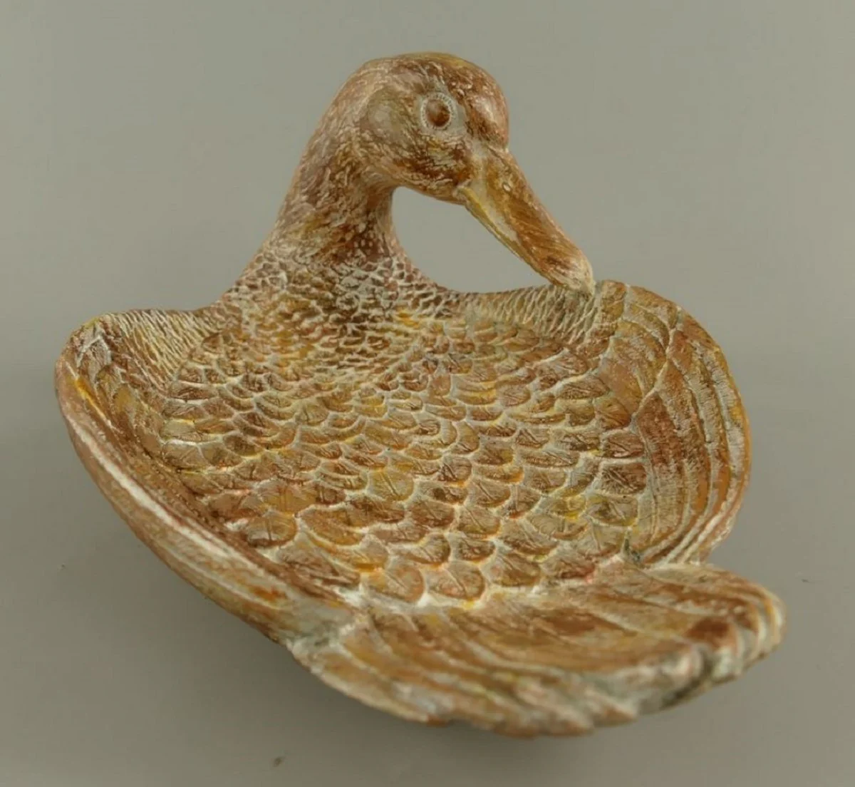 Casa Padrino cuenco decorativo de madera marr¨®n cisne 38 cm - Decoraci¨®n de mesa y cocina