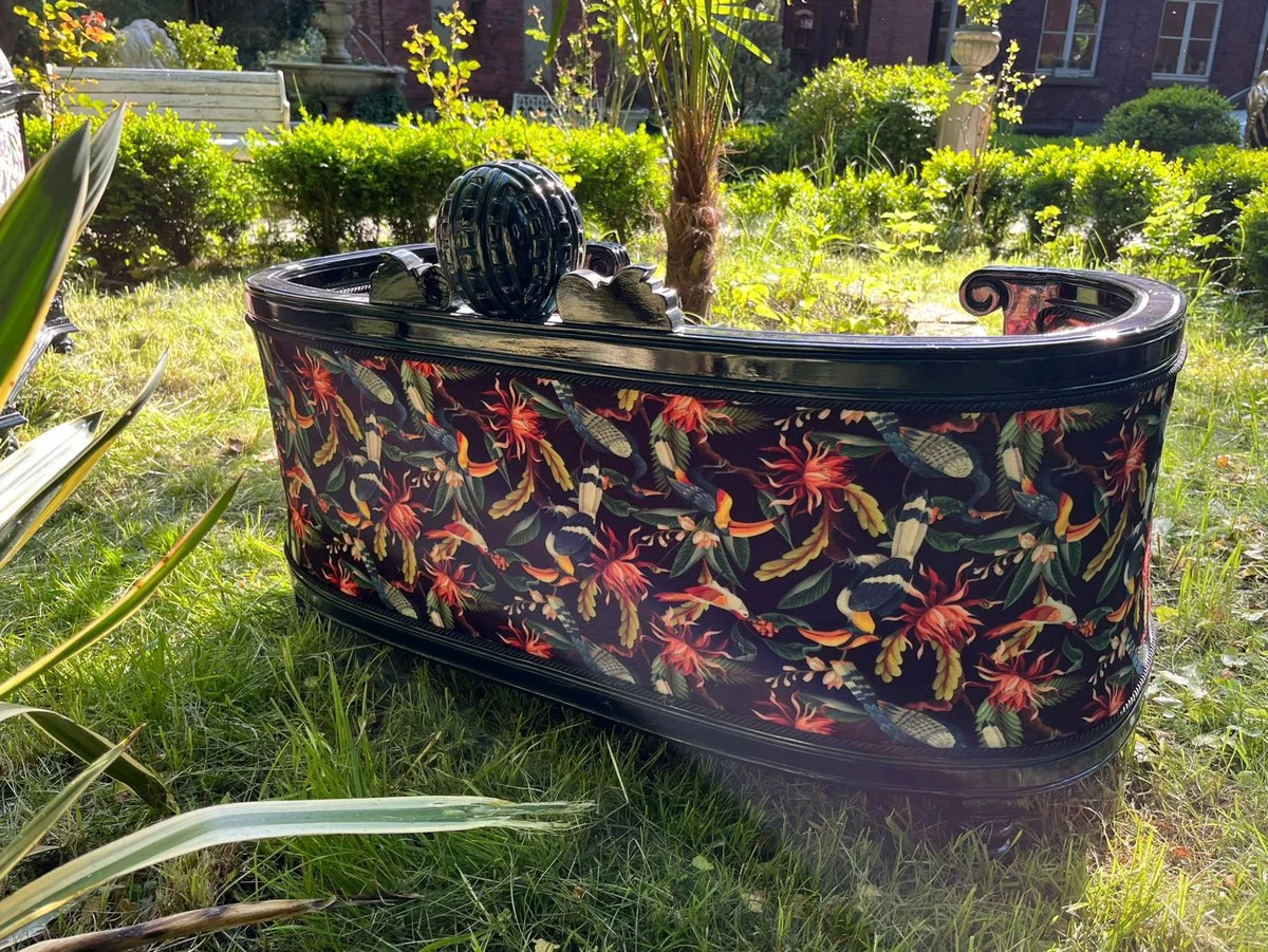 Pomp??s de Casa Padrino cama barroco de lujo para perros y gatos colorido / negro