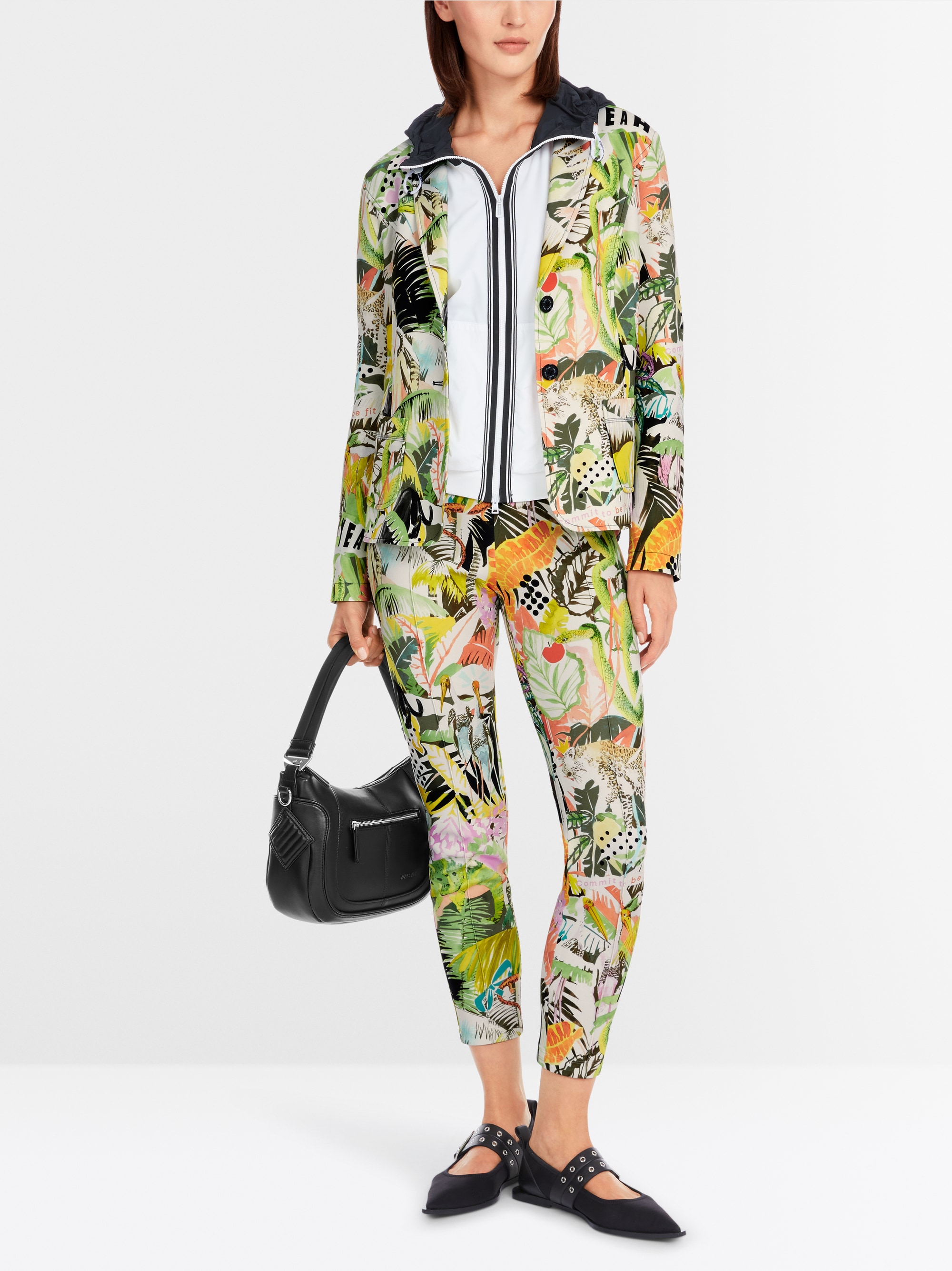 Marc-Cain Slim blazer in scuba jersey