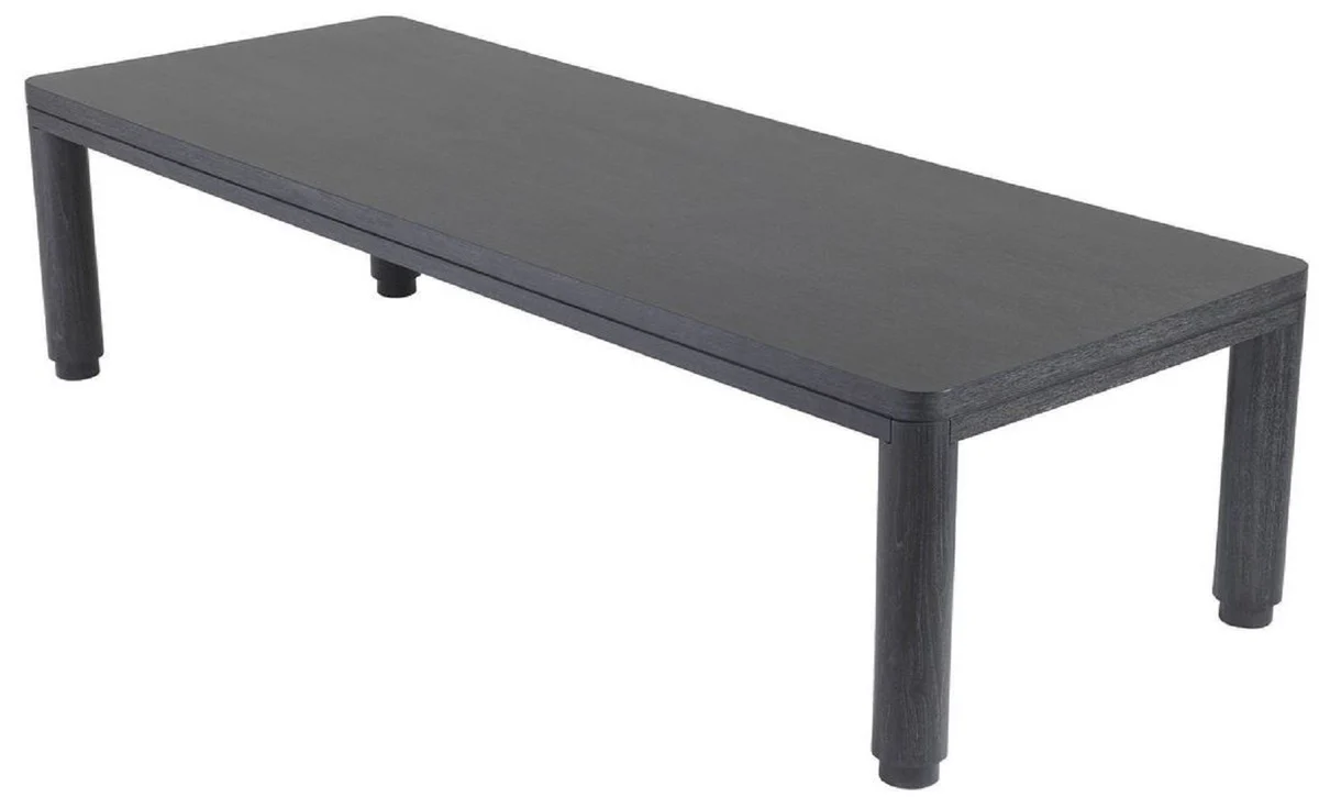 Casa Padrino mesa de comedor de lujo gris antracita 300 x 115 x A. 76 cm - Mesa de cocina de madera maciza - Mesa de comedor rectangular - Muebles de comedor de lujo