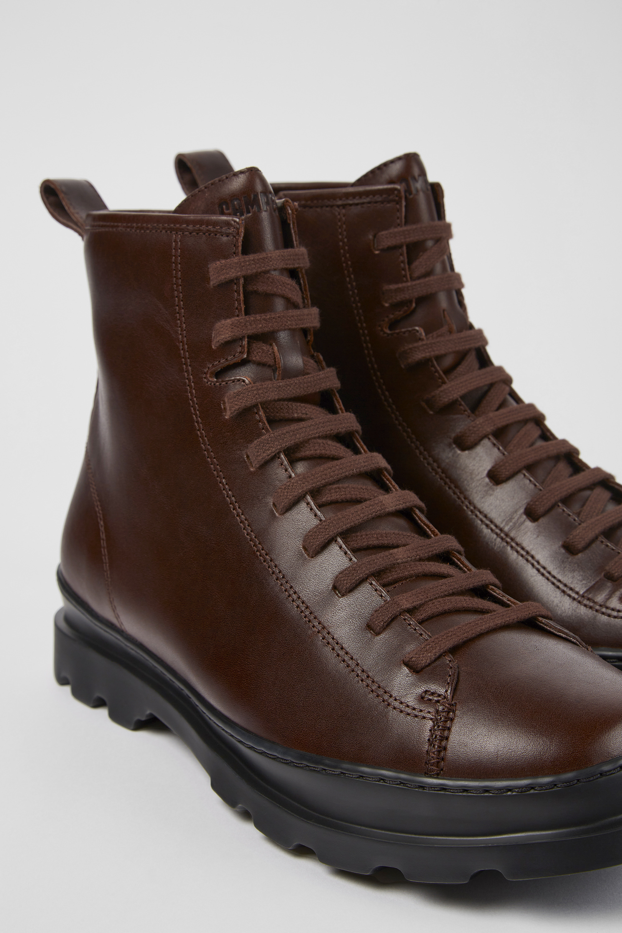 Brutus - Burgundy medium lace boot for men