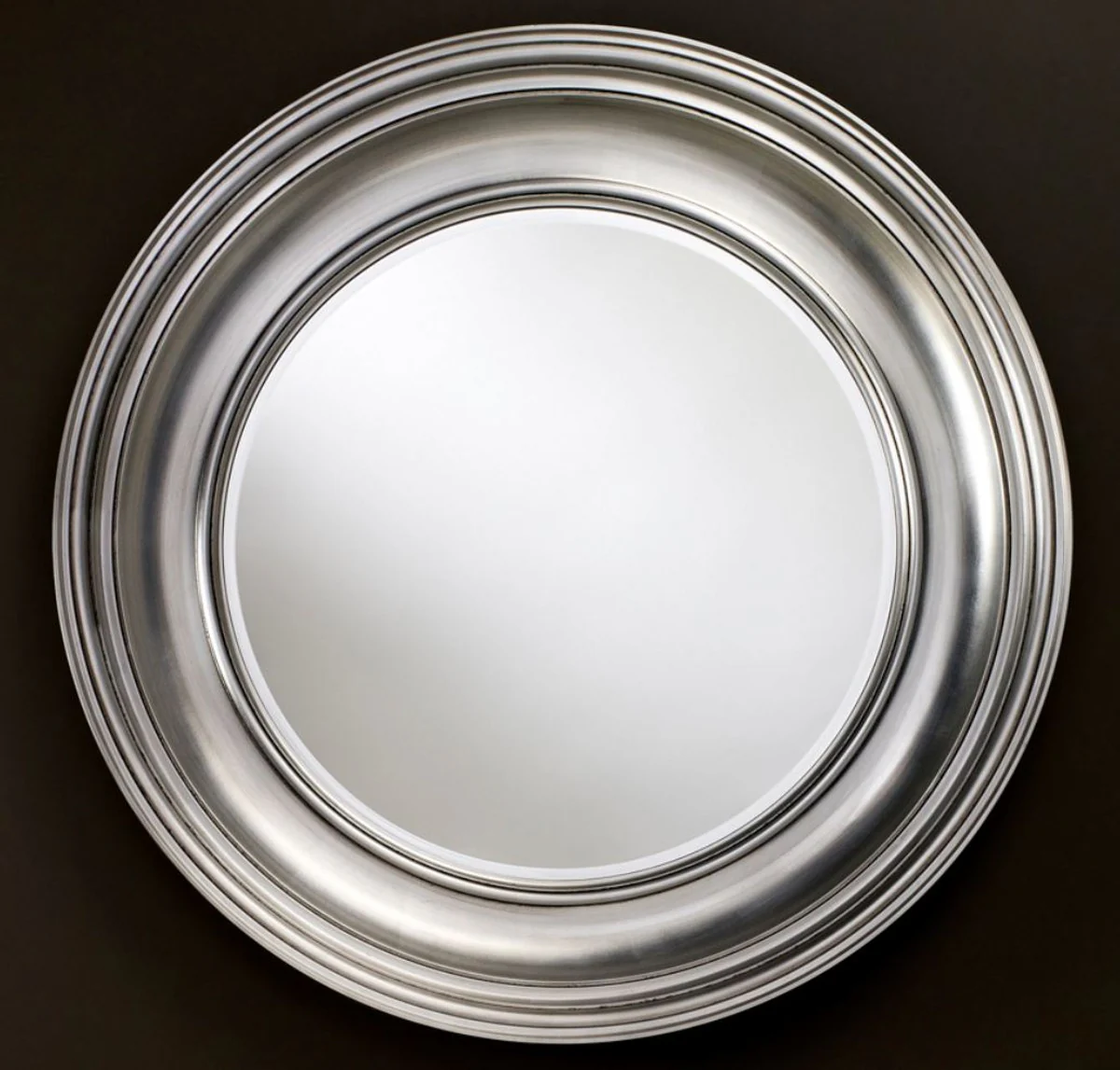 Casa Padrino espejo de sala de estar de lujo plata ? 102 cm - Espejo de Pared de Sala de Estar