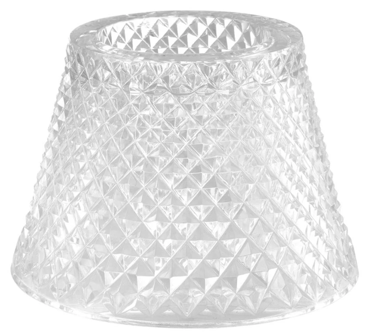 Casa Padrino pantalla de tealight de cristal claro ? 15 x H. 12,5 cm - Accesorios de Lujo