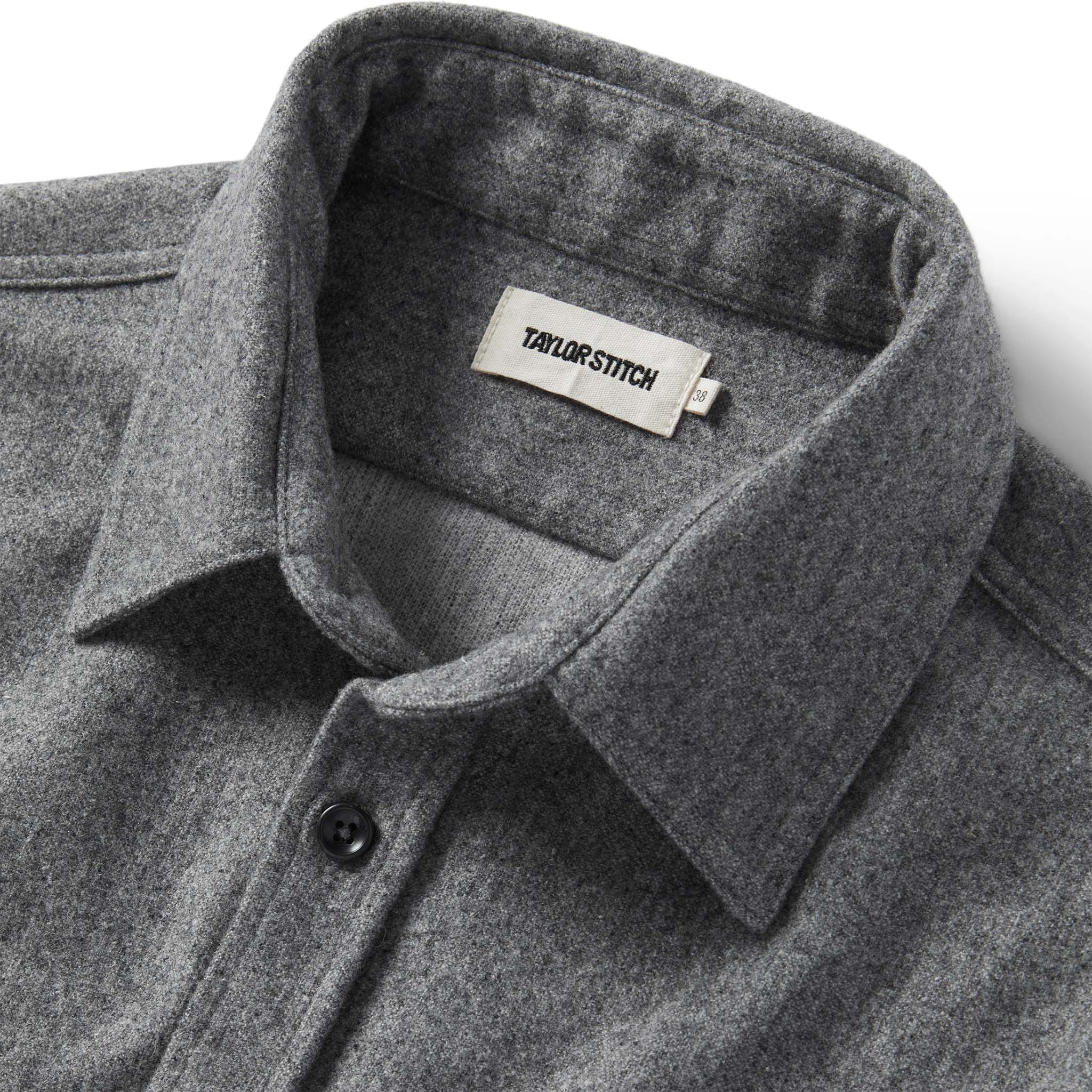 The Utility Shirt in Ash Donegal Wool