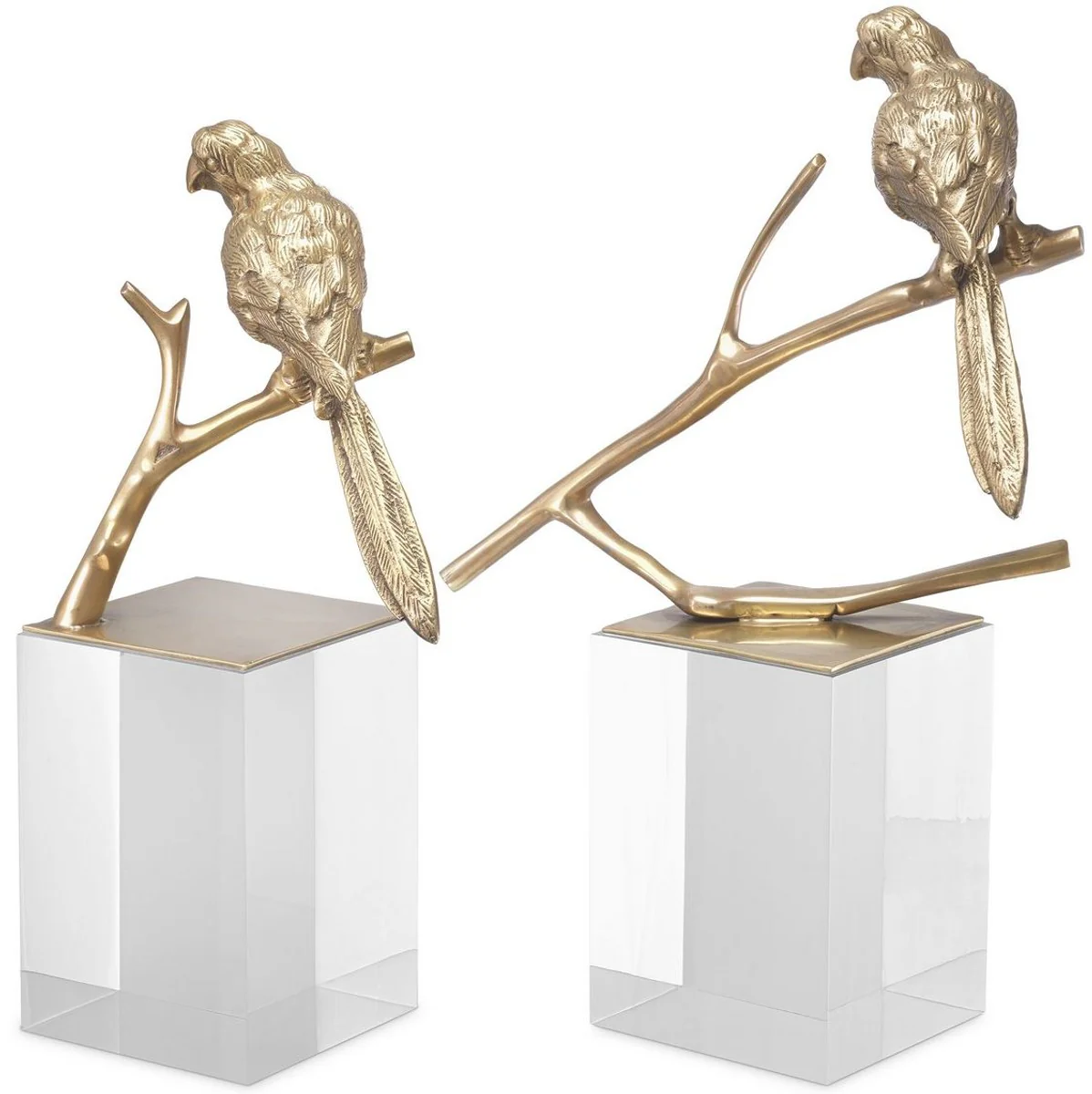 Casa Padrino conjunto de objetos de decoración de 2 de lujo vintage latón - Decoración de Oficina - Decoración de Escritorio - Decoración de Sala de Estar - Colección de Lujo