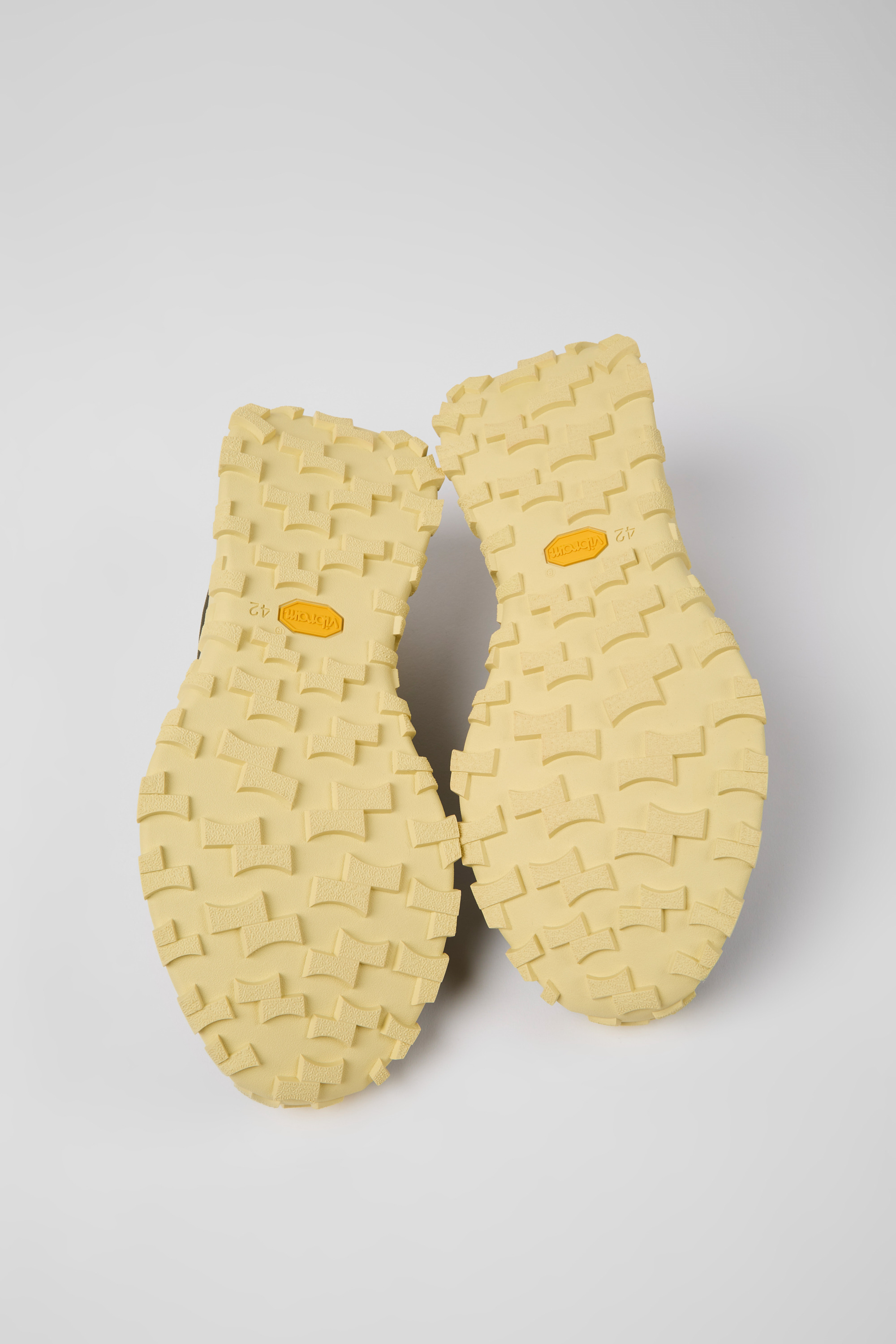 Drift Trail - Green textile and nubuck sneakers for men