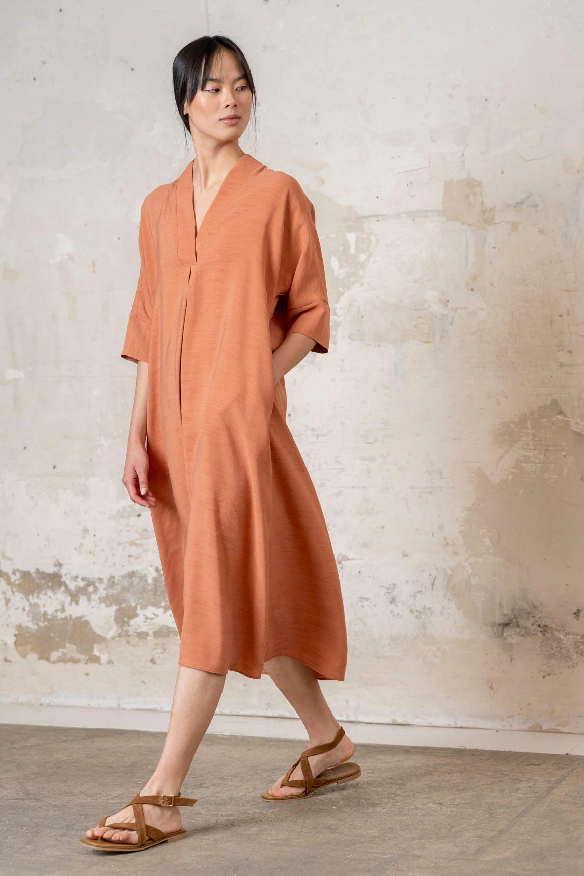 Rivera-spain Vestido Buccheri teja