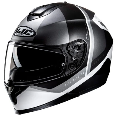 CASCO HJC C70N ALIA - NEGRO / BLANCO / GRIS