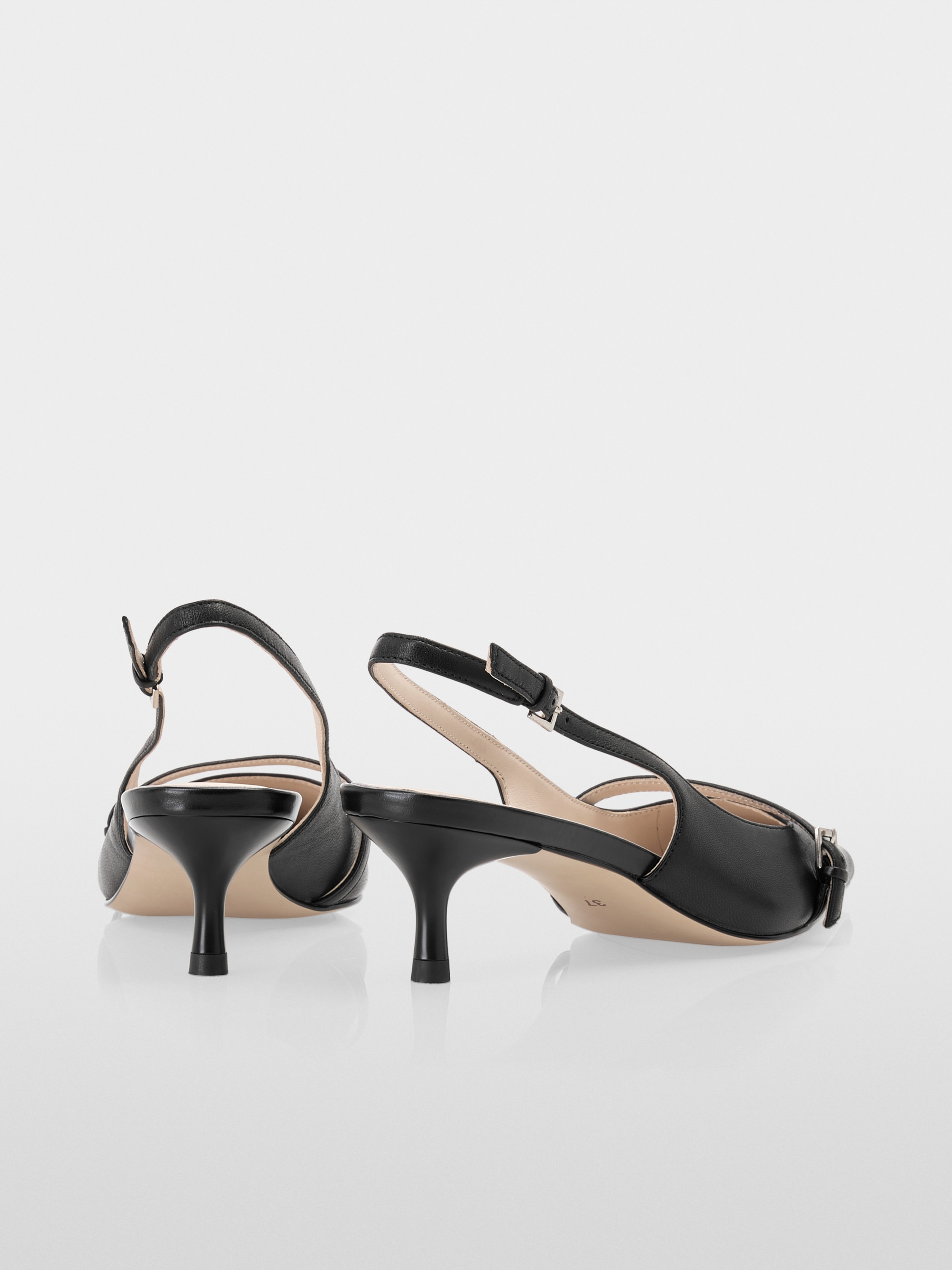Marc-Cain Slingback Pumps in Laminato Leather
