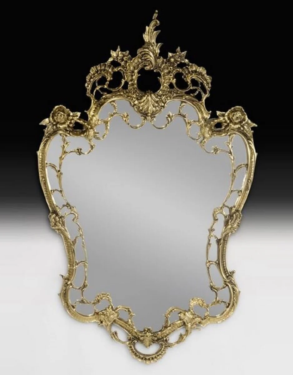 Casa Padrino espejo barroco de lujo de bronce oro A. 110 cm - Muebles barrocos