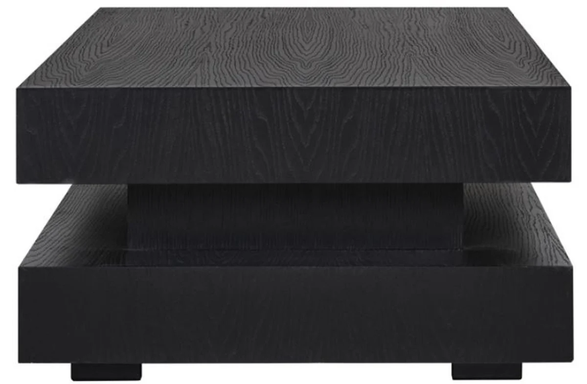 Casa Padrino mesa de centro de lujo negro 150 x 80 x A. 43 cm - Mesa de sal¨®n rectangular de madera maciza - Muebles de sal¨®n - Muebles de lujo - Interiores de lujo