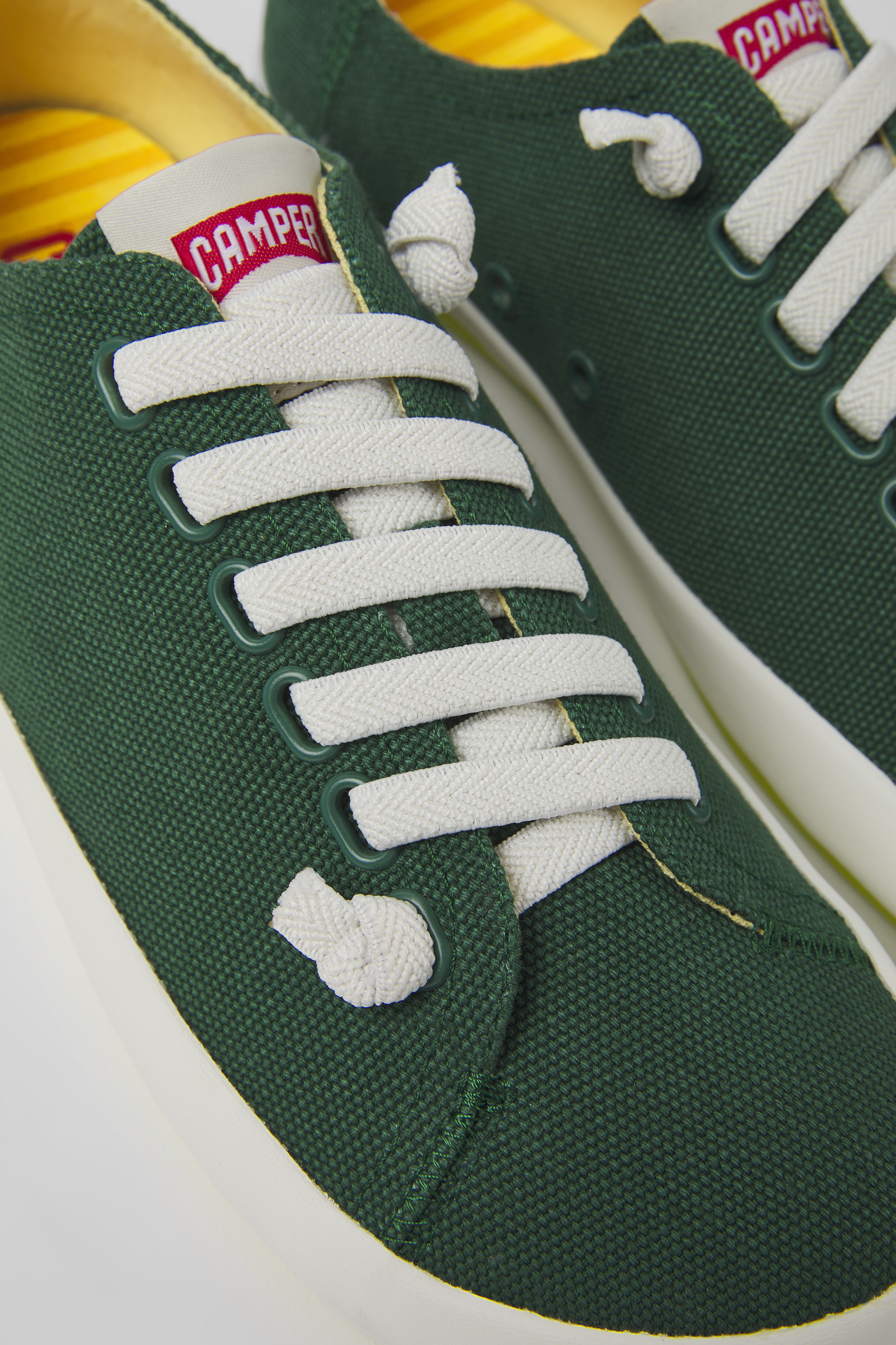 Peu Rambla - Green textile sneakers for women