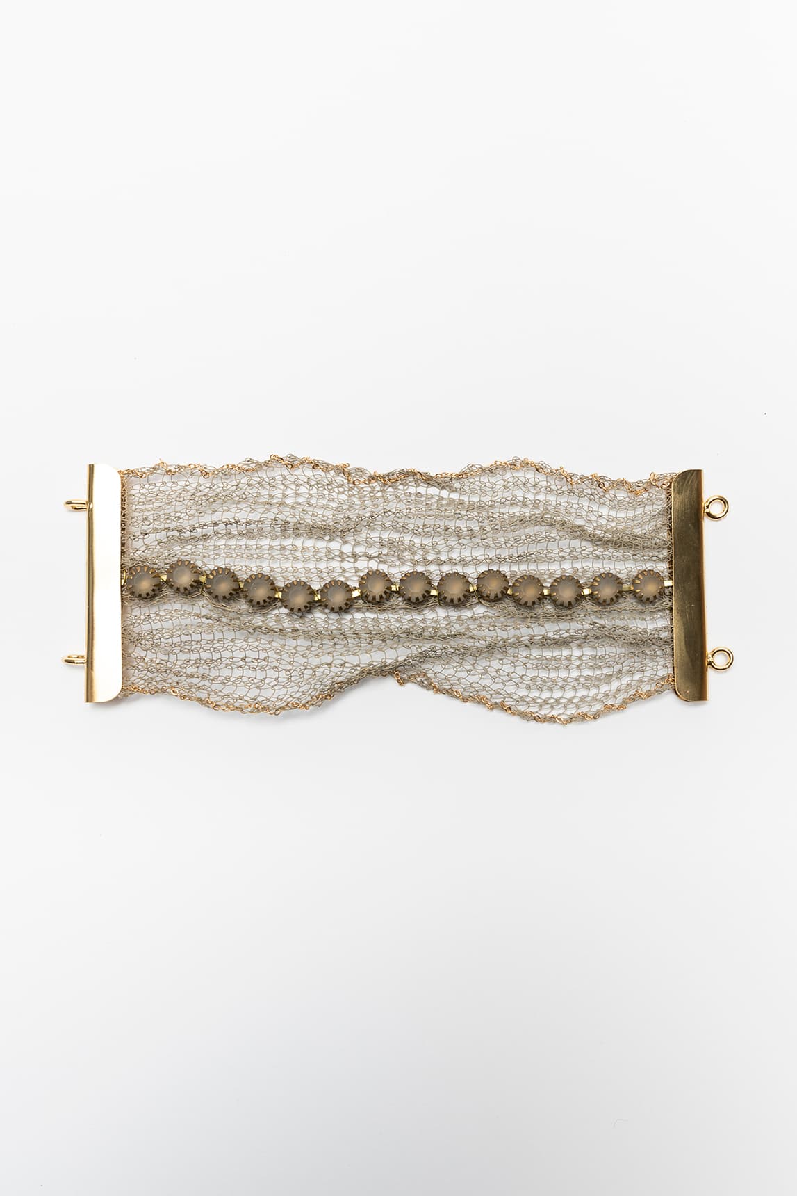 Rivera-spain Brazalete malla FL Private Collection bronce