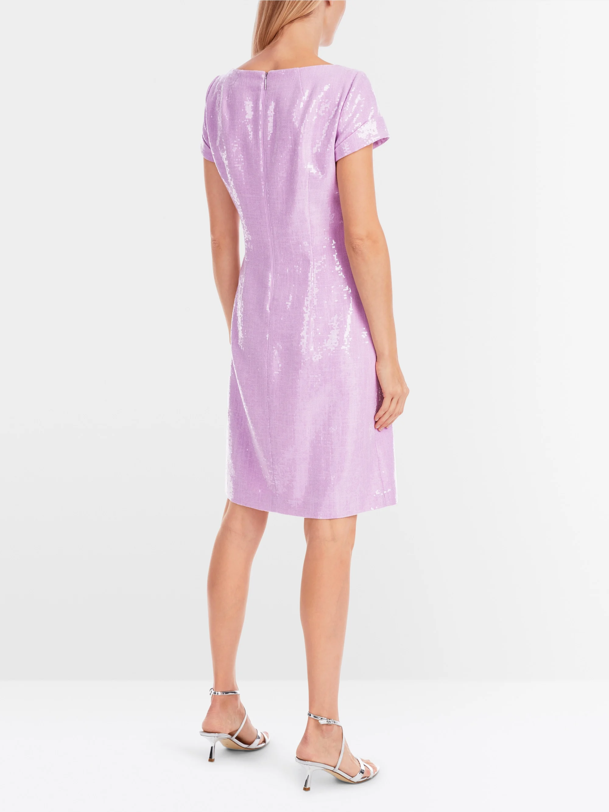 Marc-Cain Plain mini dress with wide neckline