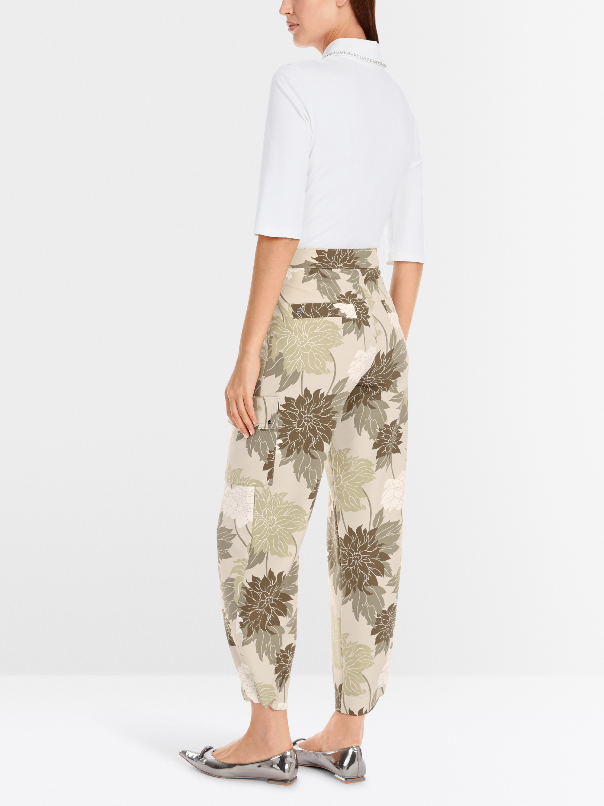 Marc-Cain RENTON cargo pants in floral design