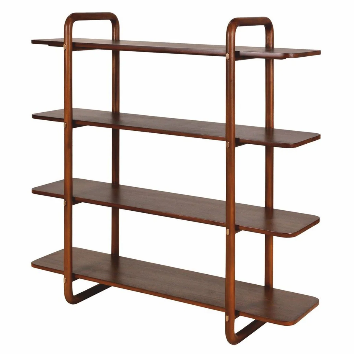 Casa Padrino armario de estanter¨ªa de lujo de caoba marr¨®n 140 cm - Muebles de lujo