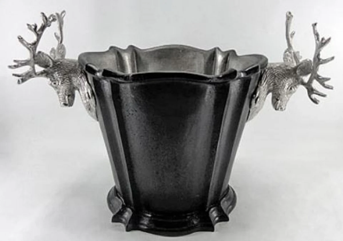 Casa Padrino enfriador de vino de lujo negro / plata ? 24 x H. 24 cm - Accesorios de Hotel y Restaurante