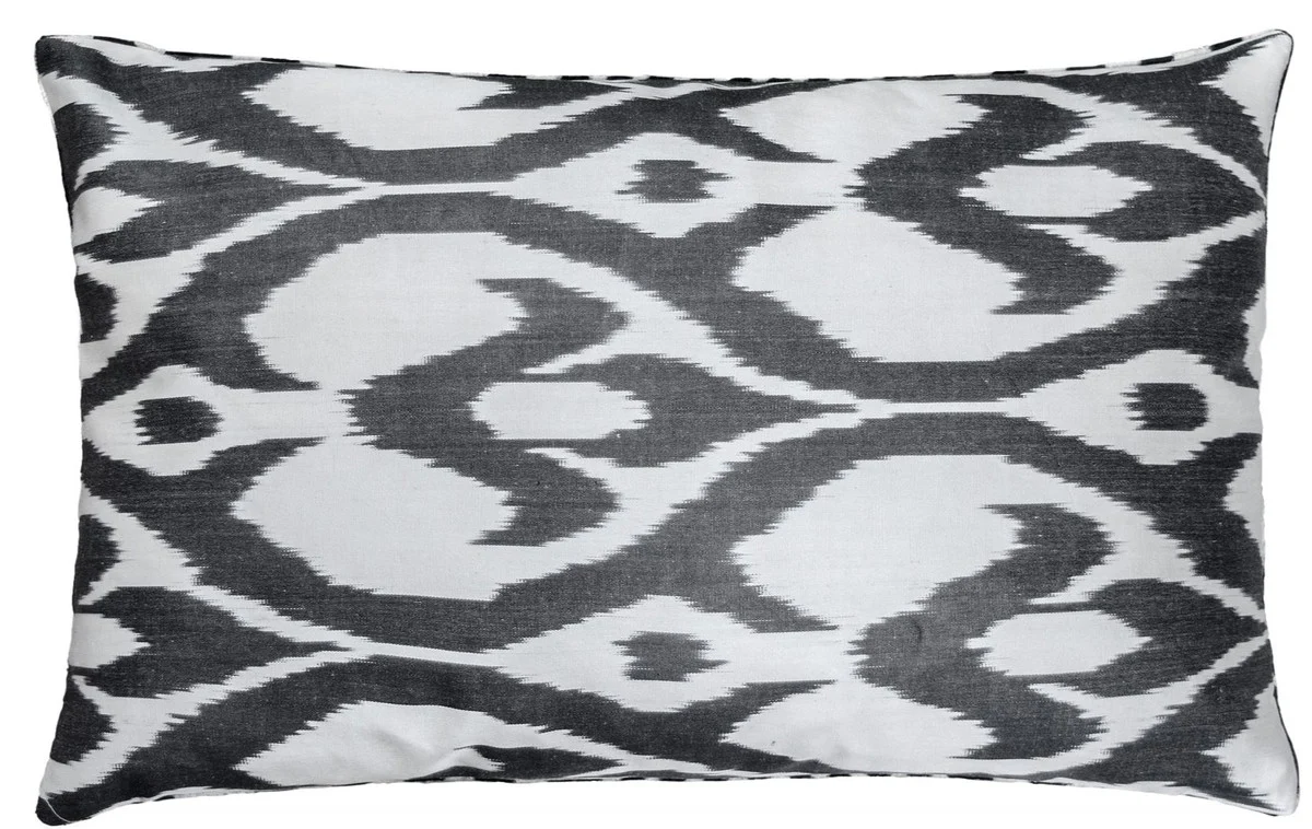 Casa Padrino coj¨ªn de lujo mod2 negro / blanco 60 x 40 cm - Accesorios de Decoraci¨®n de la Sala de Estar