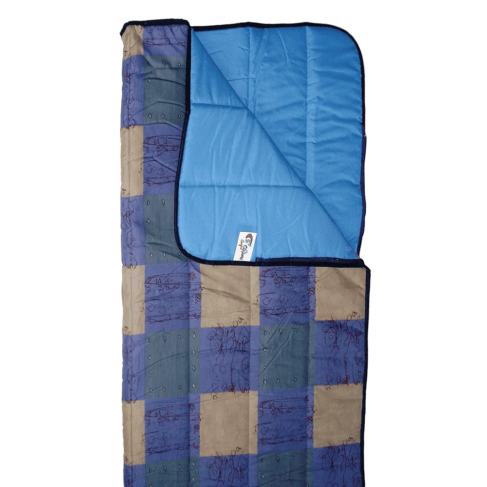 Saco de dormir estampado Clisport Cuadros Azules