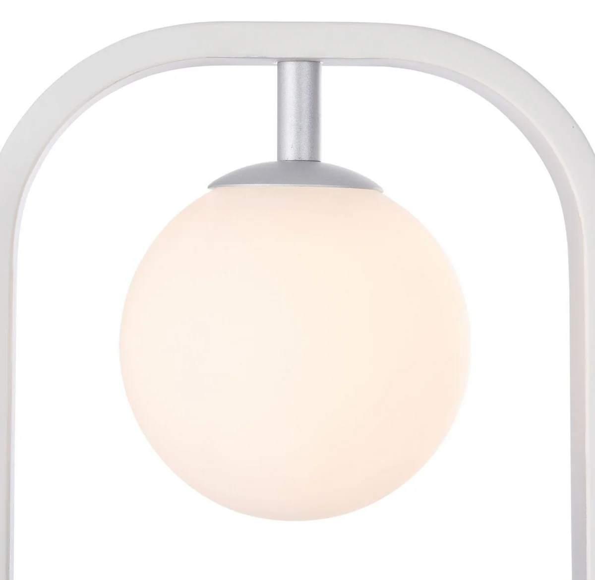 Casa Padrino aplique de pared de lujo blanco / plata 17.8 x 11 x H. 25 cm - Lámpara de Pared de Lujo