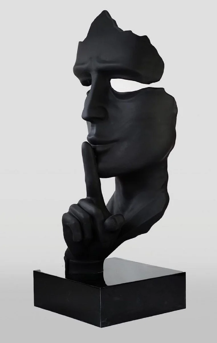 Casa Padrino escultura decorativa XXL negro mate / negro A. 190 cm