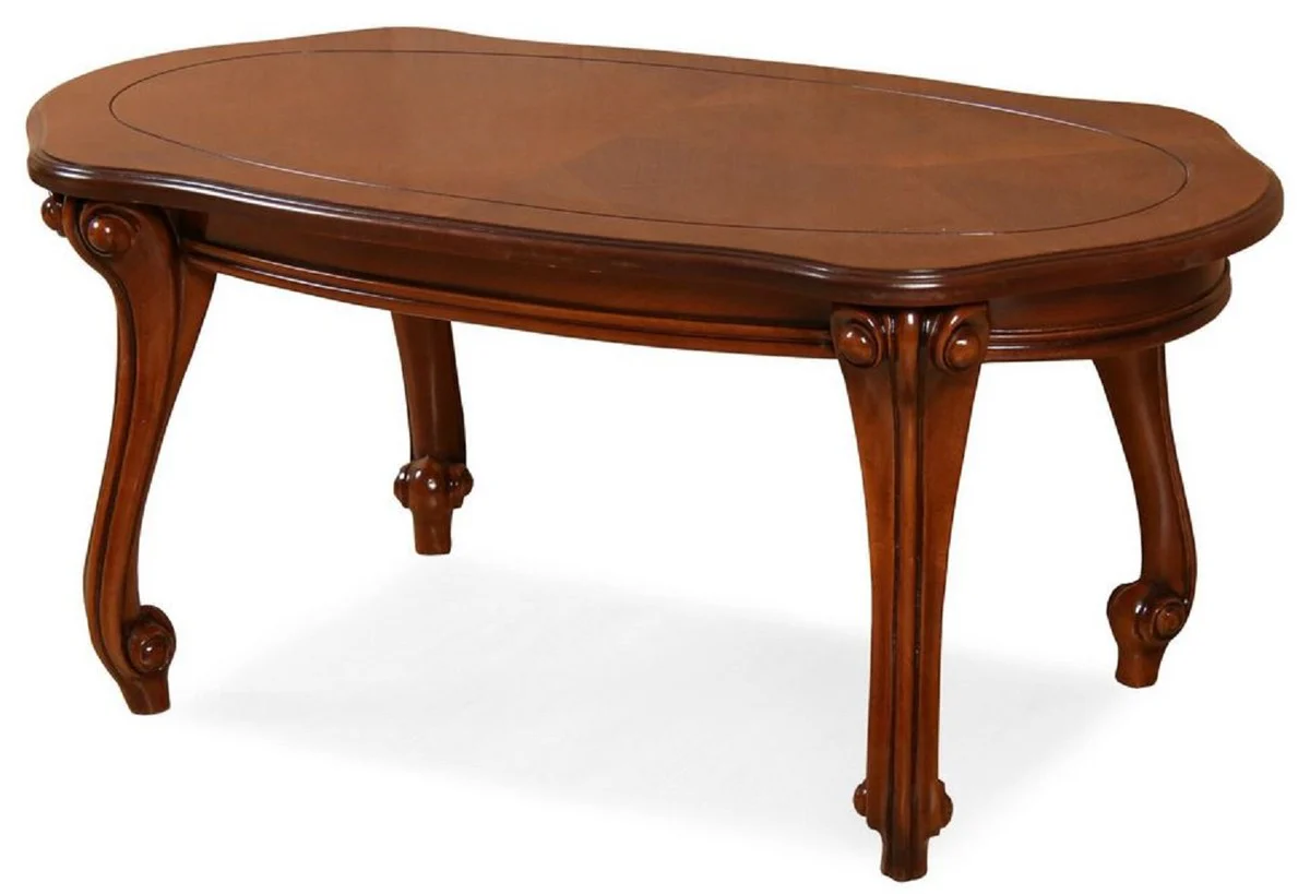 Casa Padrino mesa de centro barroco de lujo marr¨®n - Mesa de sal¨®n de madera maciza de estilo barroco - Muebles de sal¨®n de estilo barroco - Muebles barrocos - Noble y magn¨ªfico