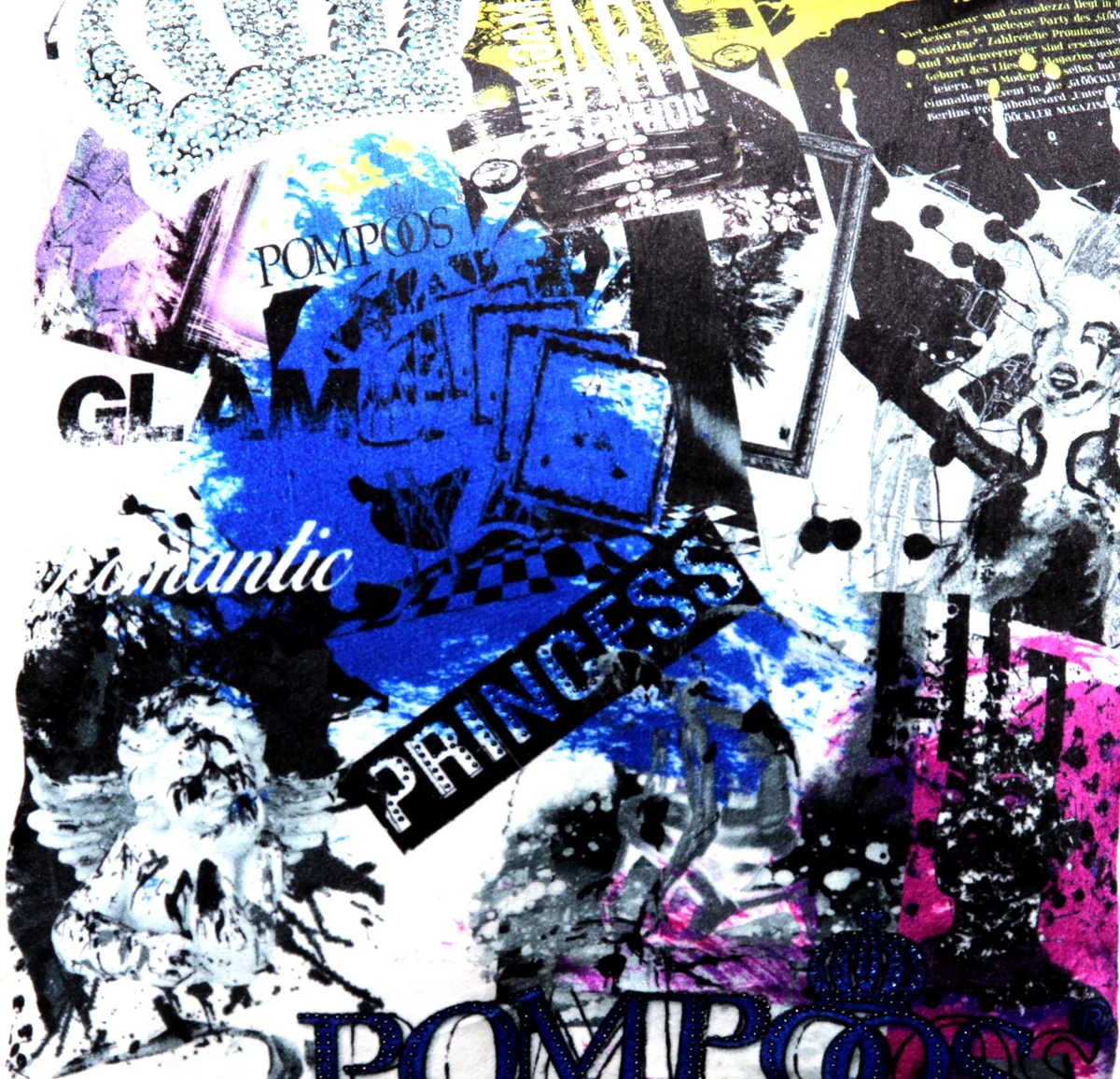 Coj¨ªn de dise?o Harald Gl??ckler Pomp??s de Casa Padrino con diamantes de imitaci¨®n blanco - azul