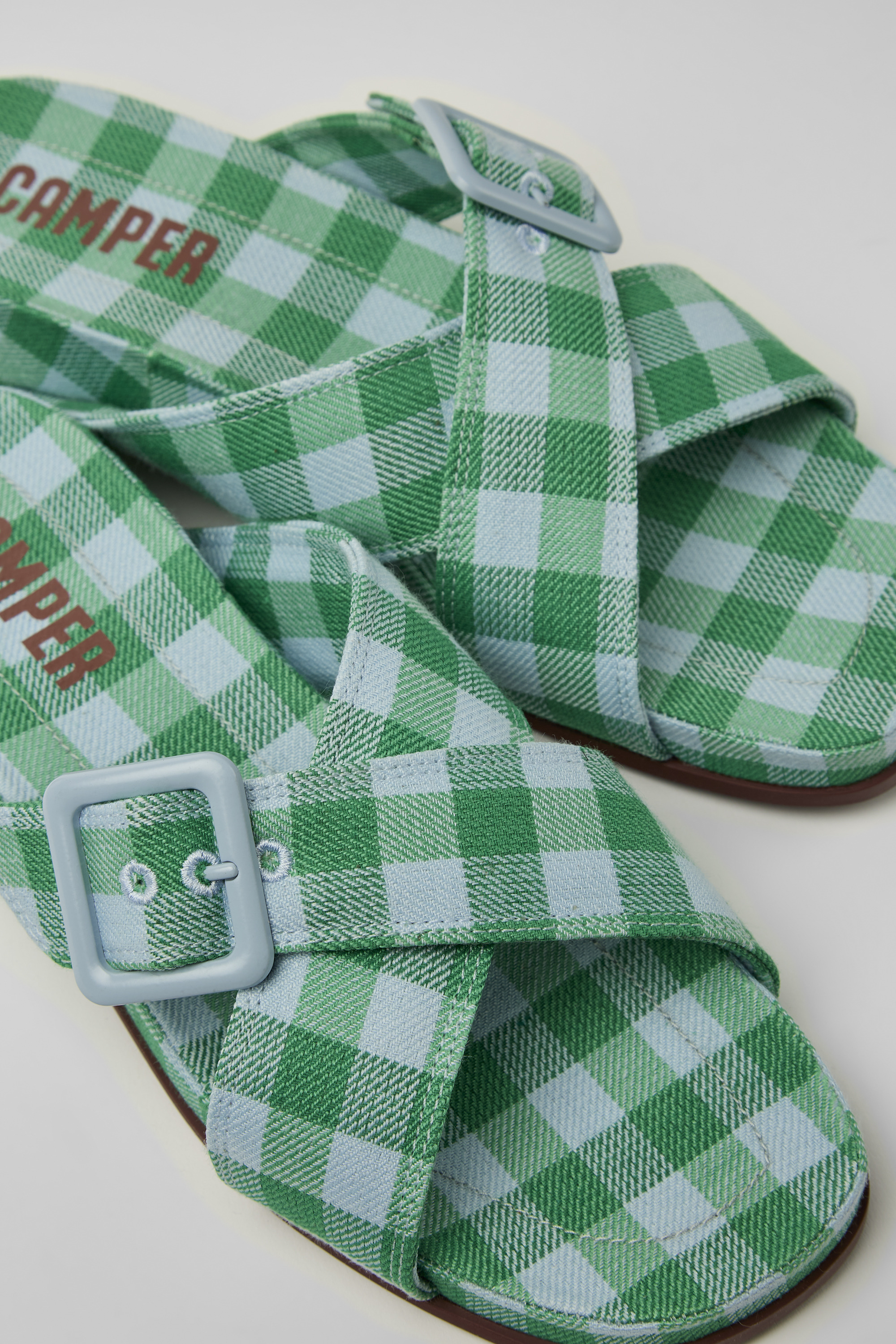 Atonik - Blue and green sandals for women