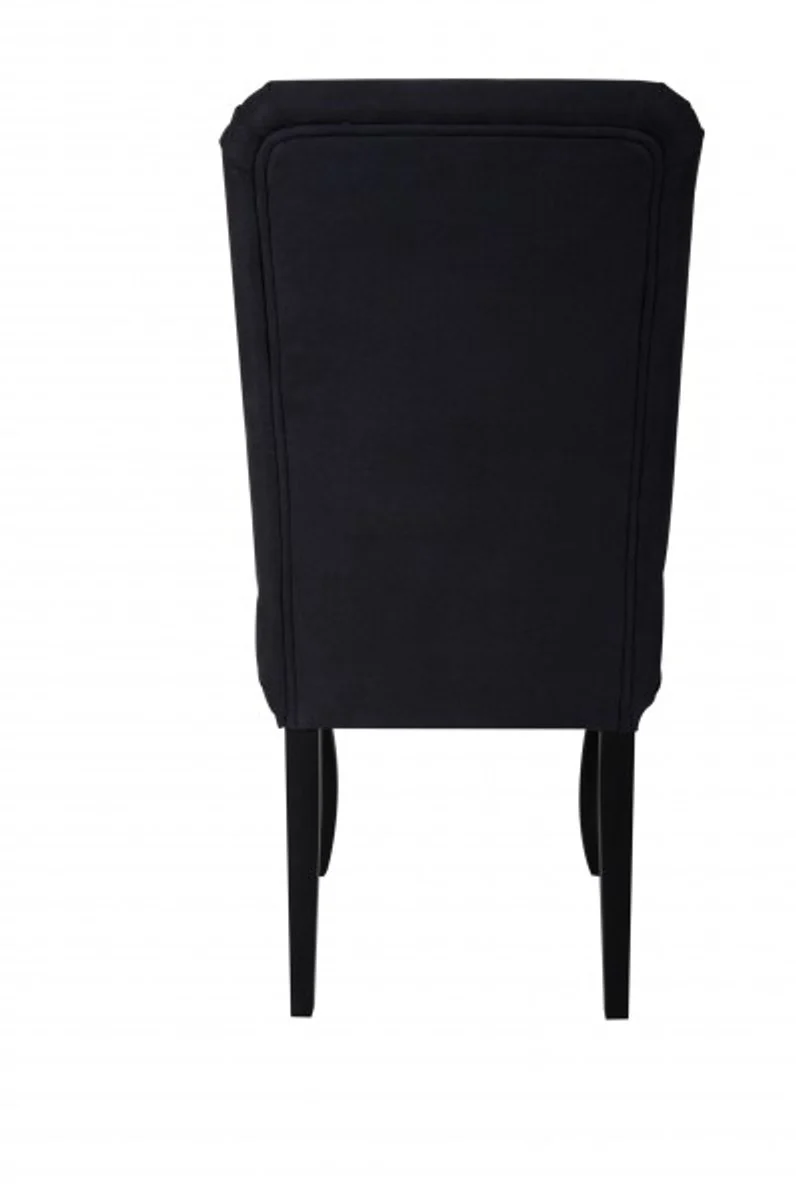 Casa Padrino designer modef 231 Baroque Dinner Chair Black / Black - Hotel Furniture - Beech