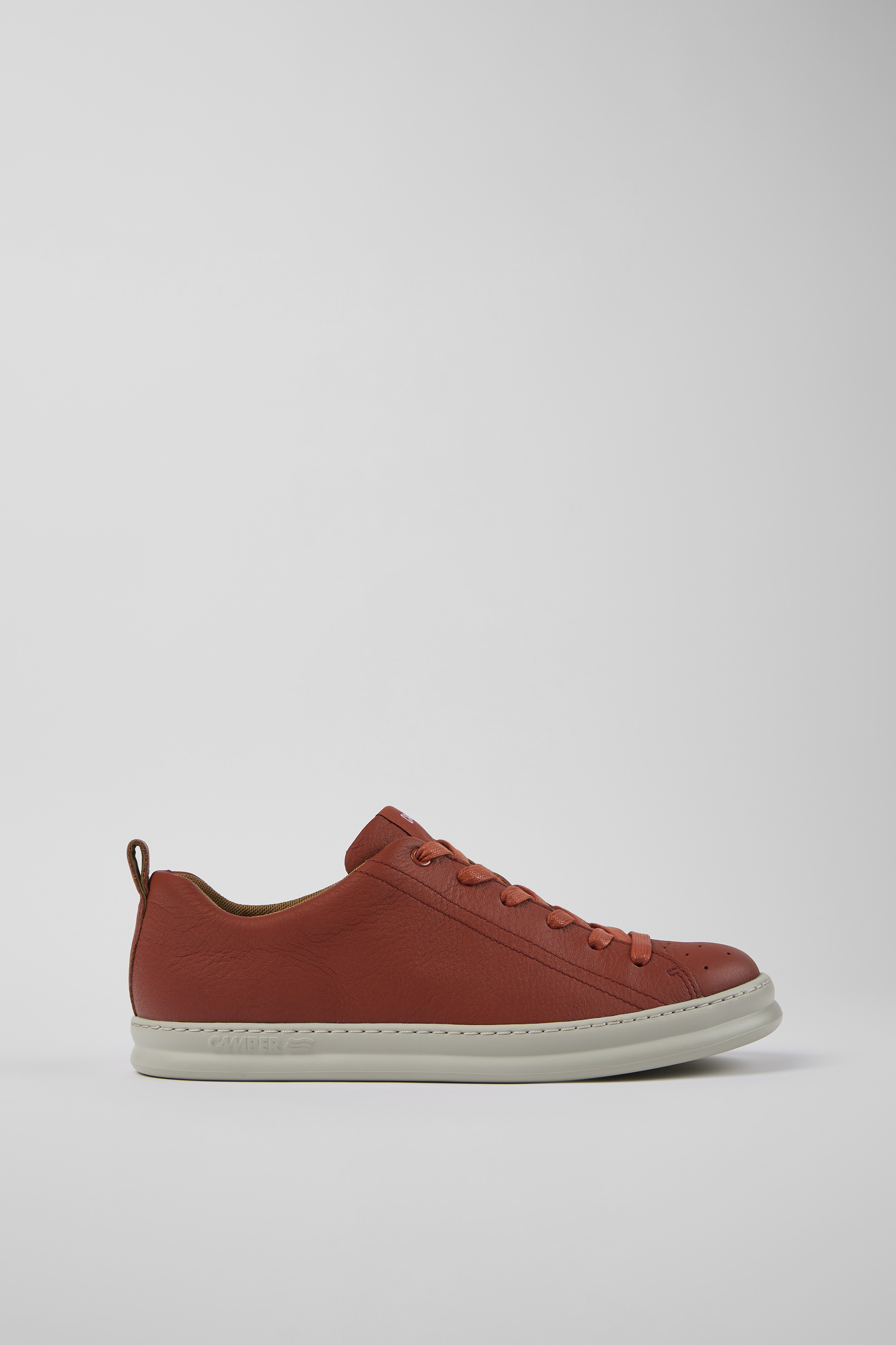 Runner - Red leather sneakers for men