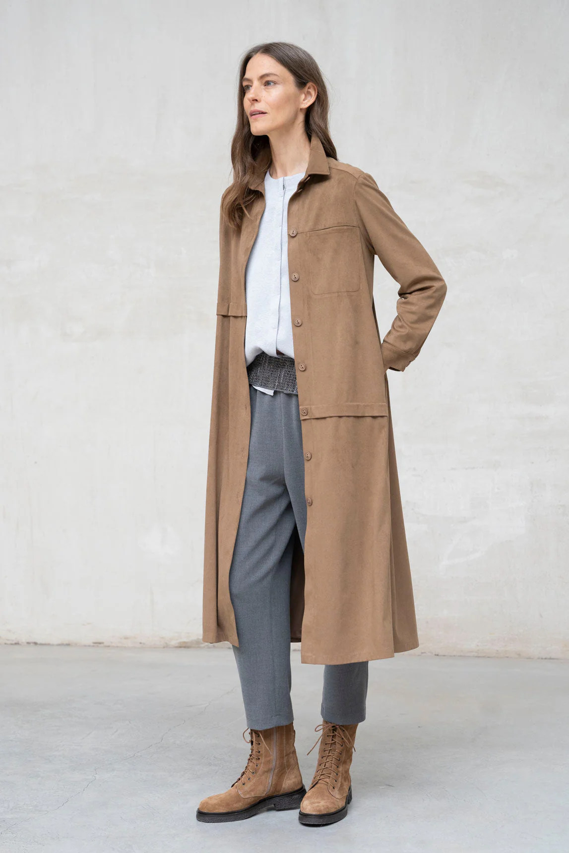 Rivera-spain Vestido levita Asti camel