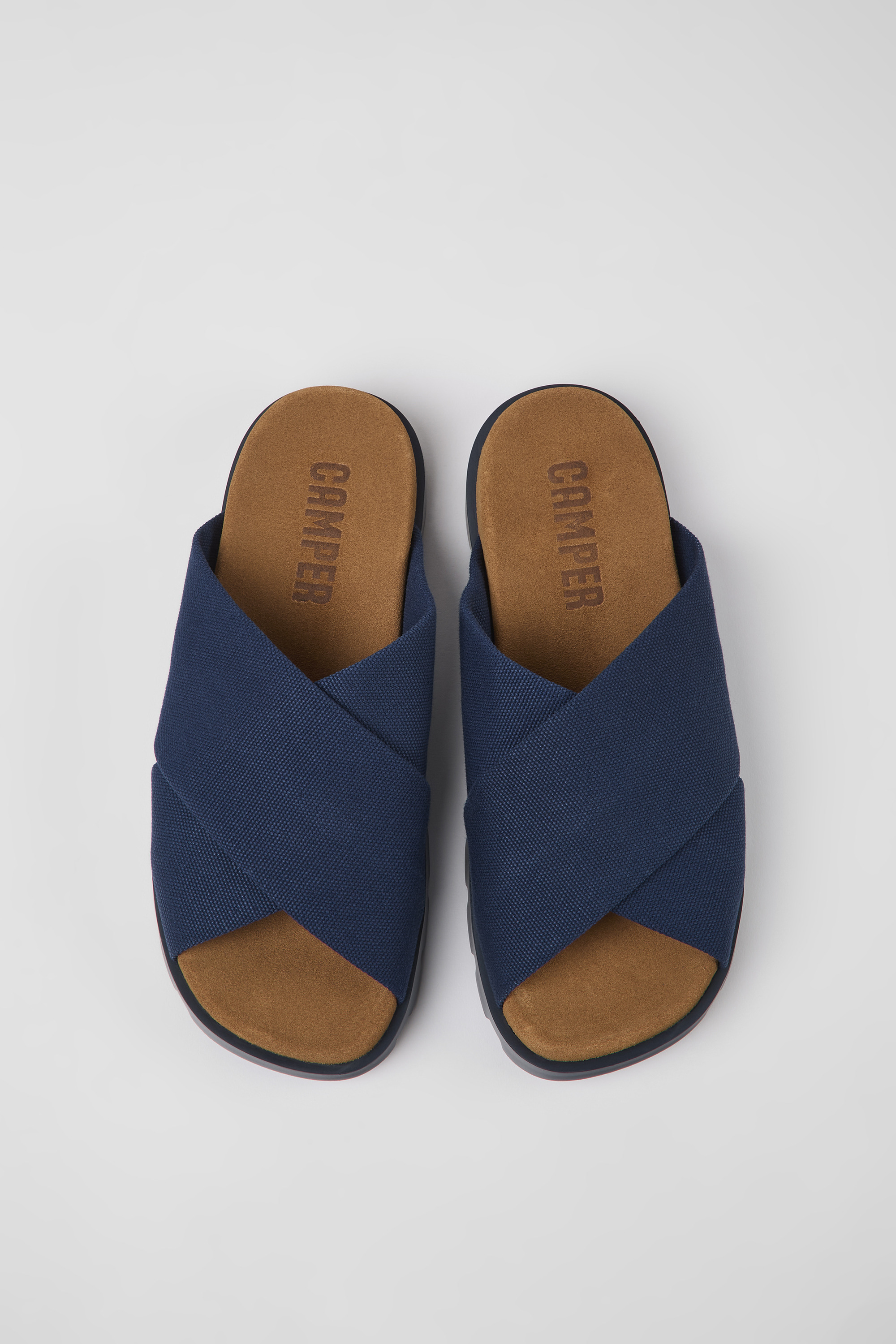 Brutus Sandal - Blue recycled cotton sandals for men