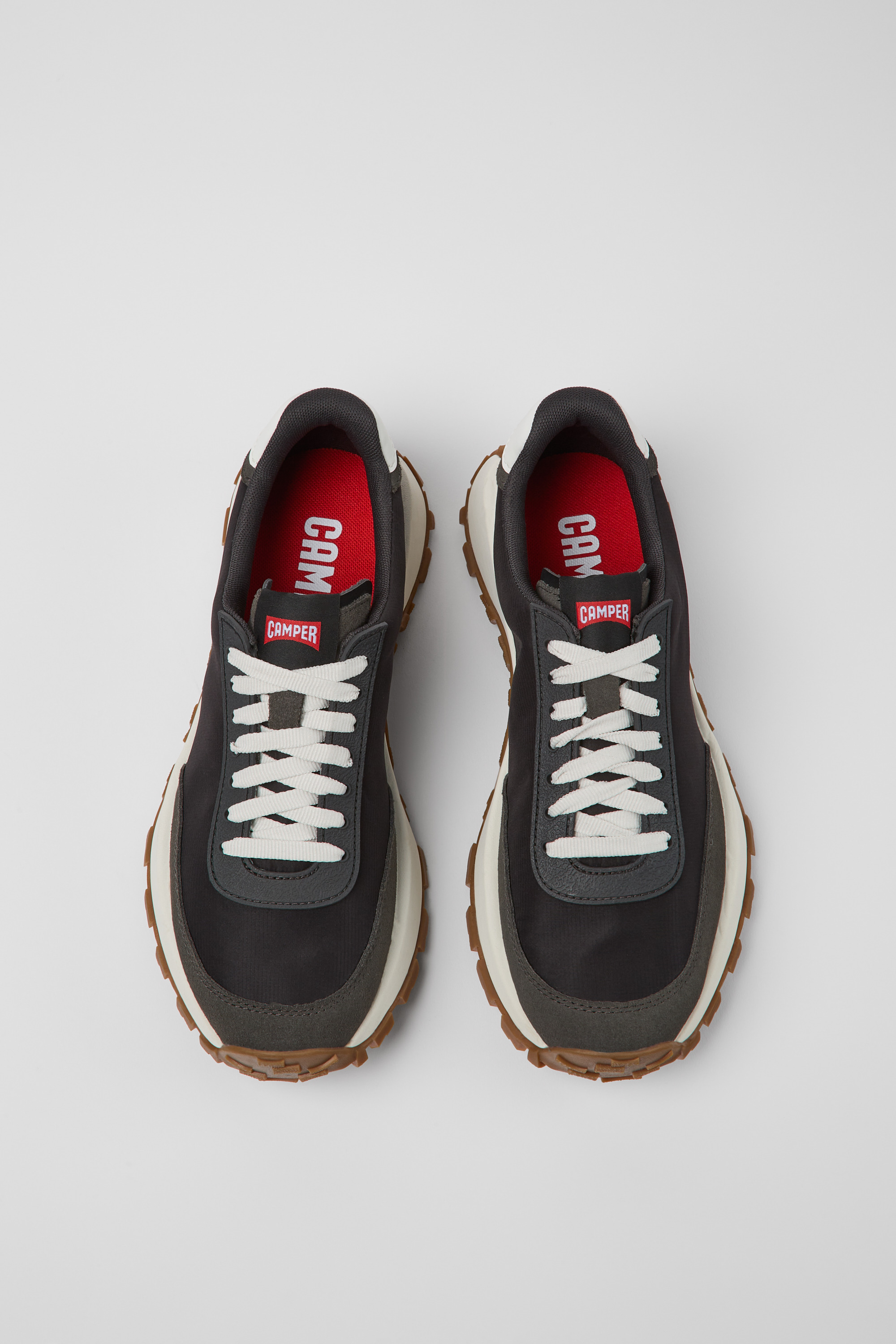 Drift Trail VIBRAM - Black recycled PET and nubuck sneakers for men