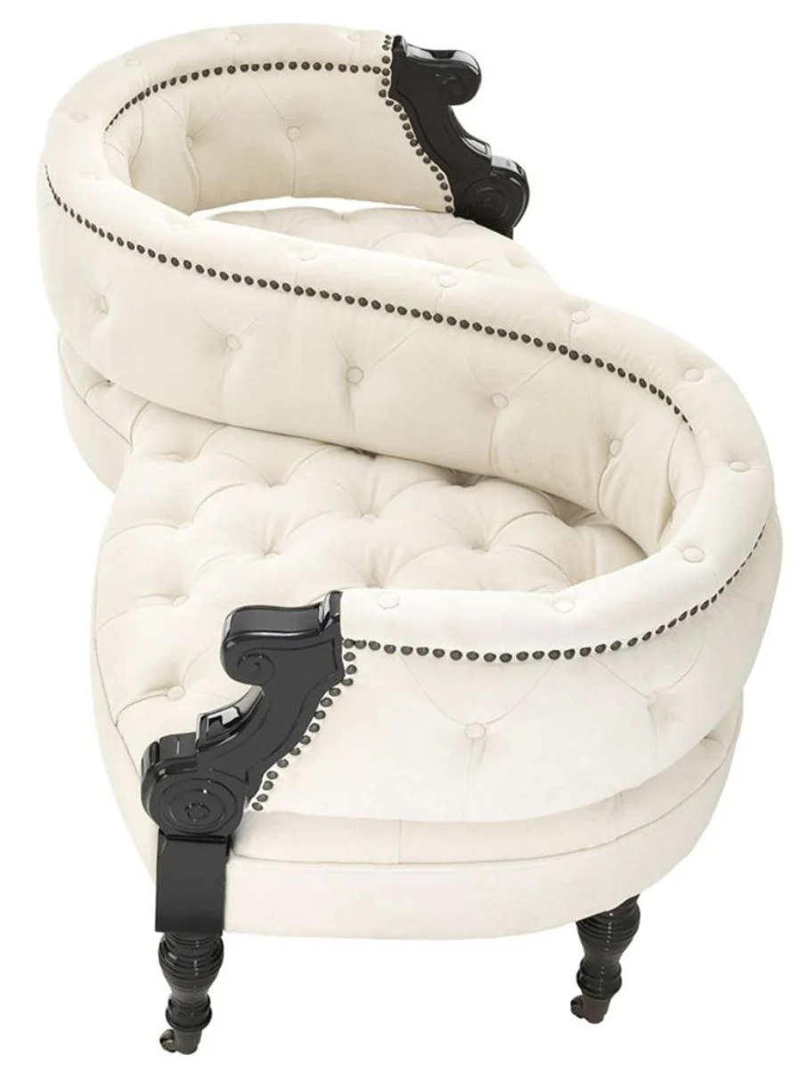 Casa Padrino sof¨¢ de dos lados con ruedas 130 x 70 x H. 66 cm - colecci¨®n de hotel de lujo