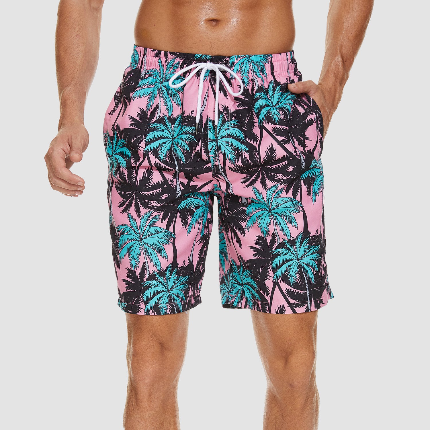 Swimming Trunks with Mesh Liner Quick Dry Funny Beachwear Shorts