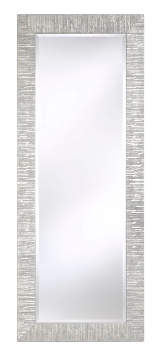 Casa Padrino espejo de la sala de estar plata 58 x H. 148 cm - Accesorios de Lujo