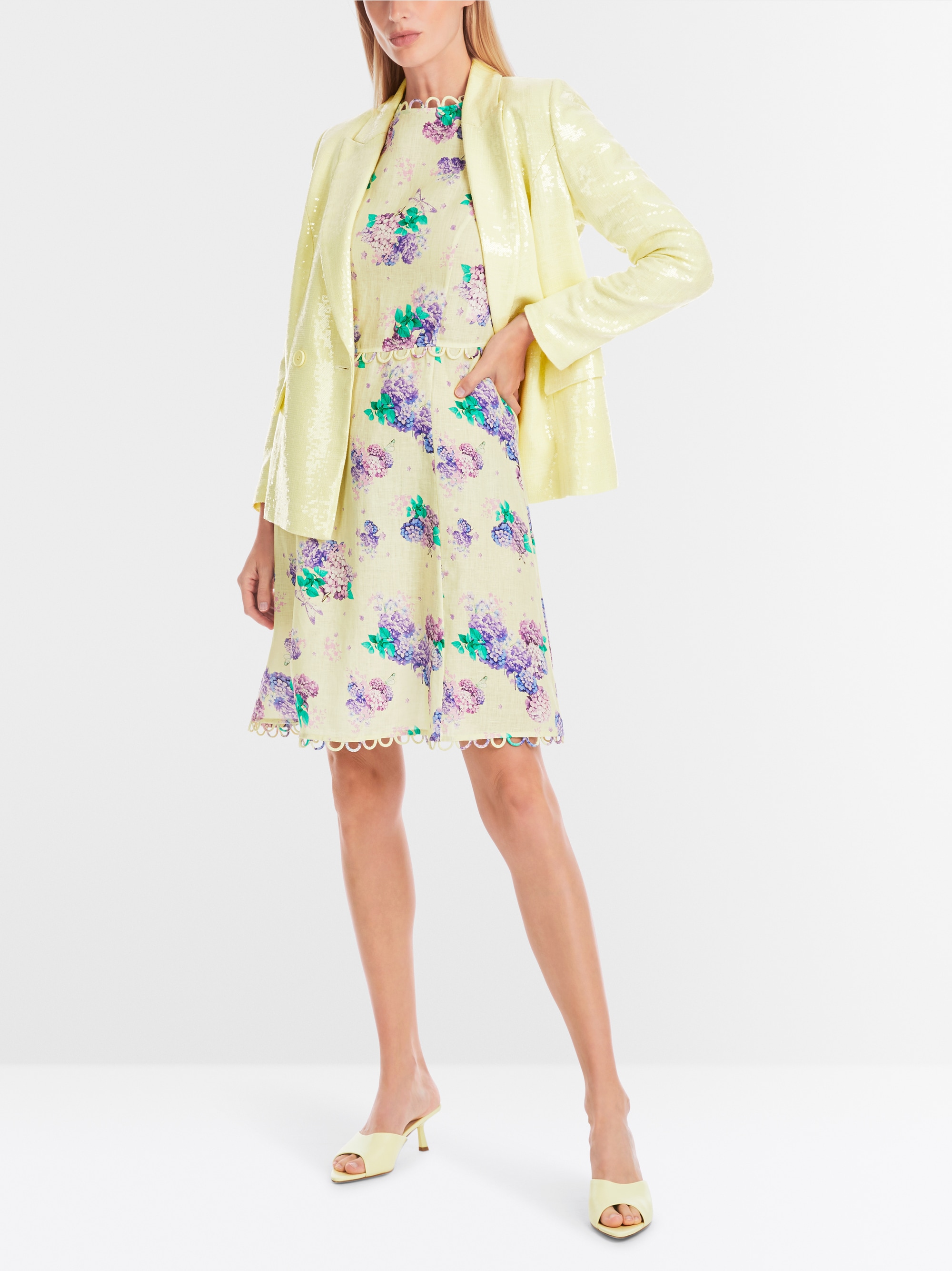 Marc-Cain 100% linen short sixties dress