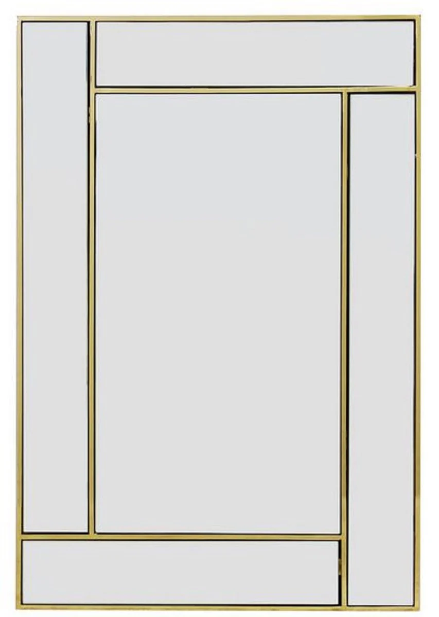 Casa Padrino espejo / espejo de pared en acero inoxidable de lujo oro 60 x H. 90 cm - Colecci¨®n de Lujo