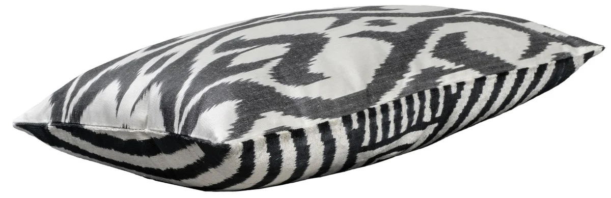 Casa Padrino coj¨ªn de lujo mod2 negro / blanco 60 x 40 cm - Accesorios de Decoraci¨®n de la Sala de Estar