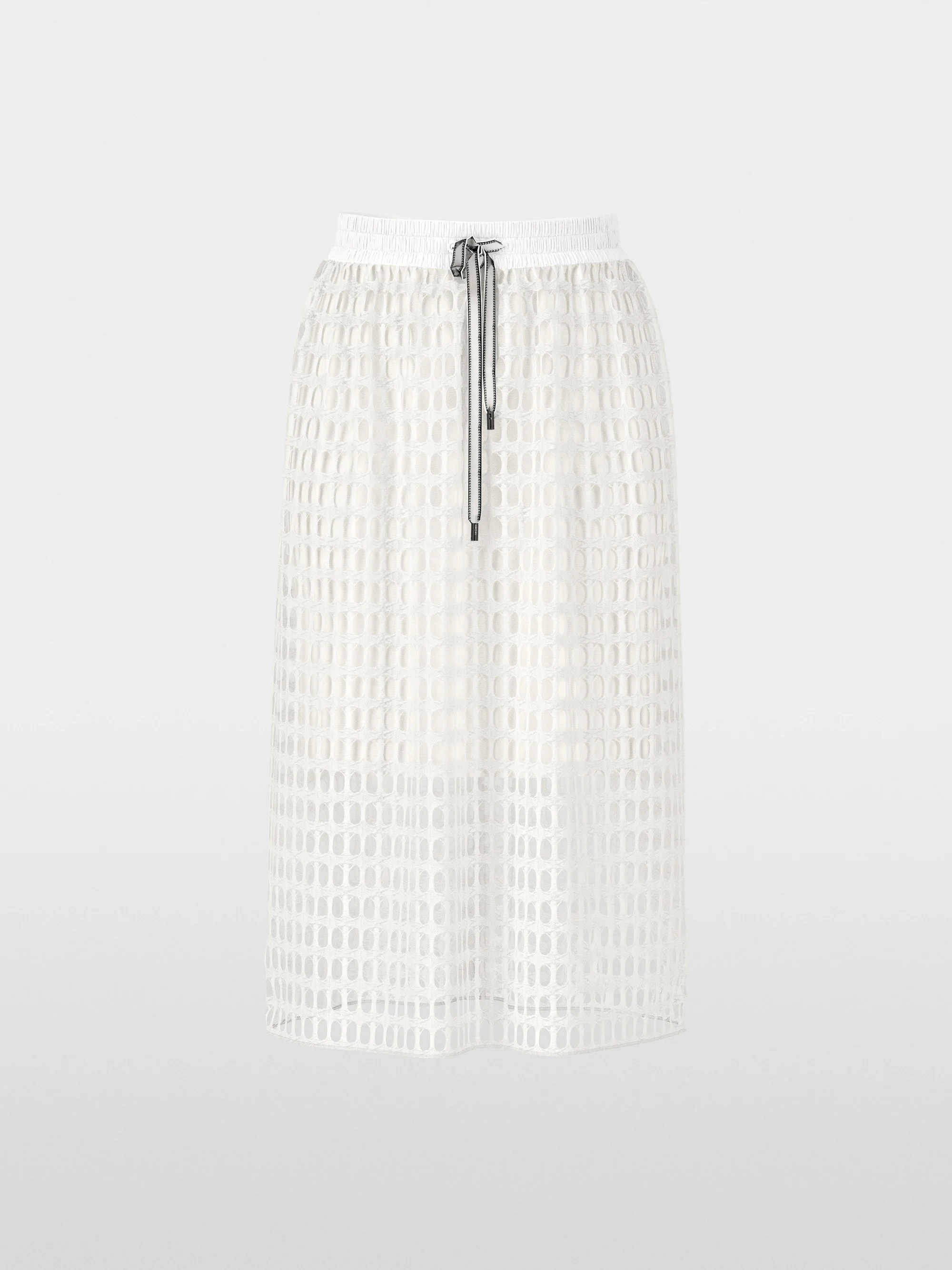 Marc-Cain Airy skirt in openwork mesh knit