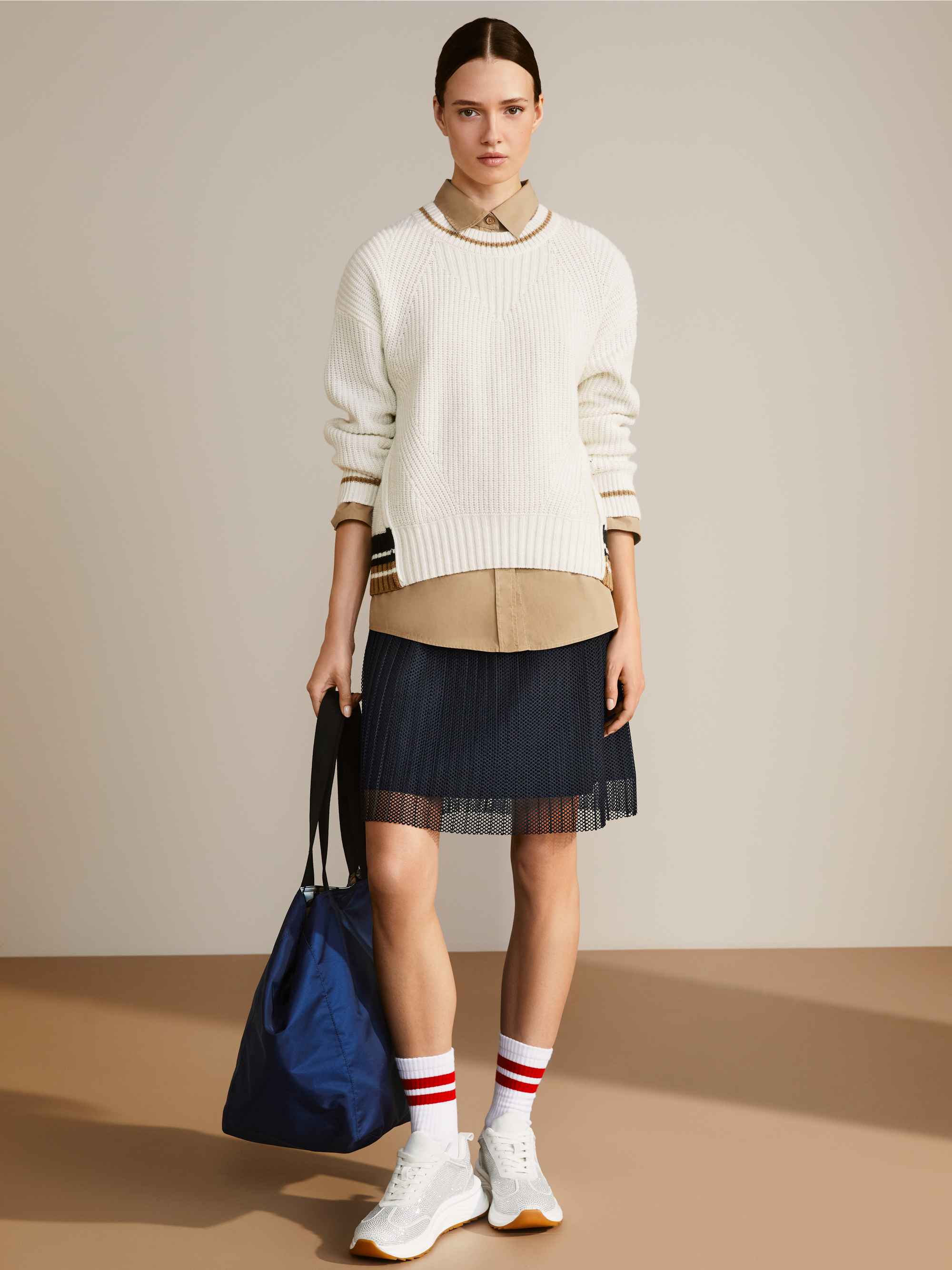 Marc-Cain Egg-shaped sweater – Knitted in Germany