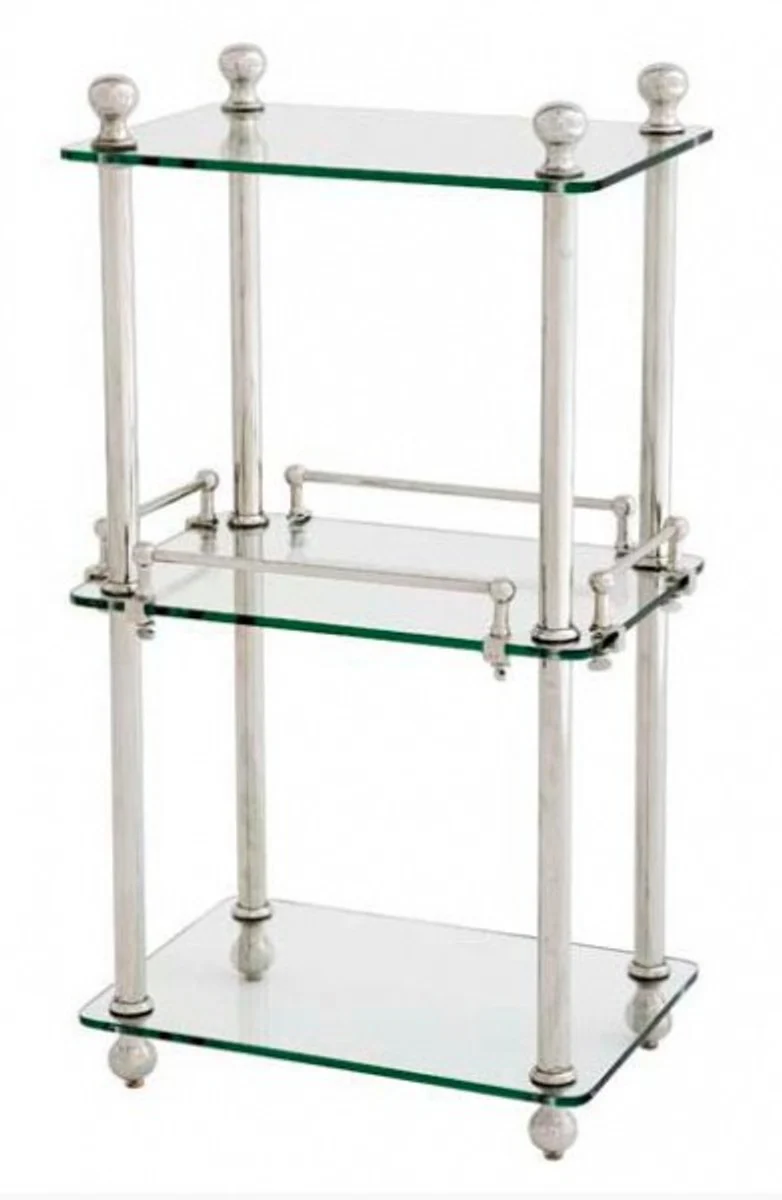 Casa Padrino luxury bathroom shelf cabinet plated - Glass Shelf Bathroom shelf Shelving cabinet glass