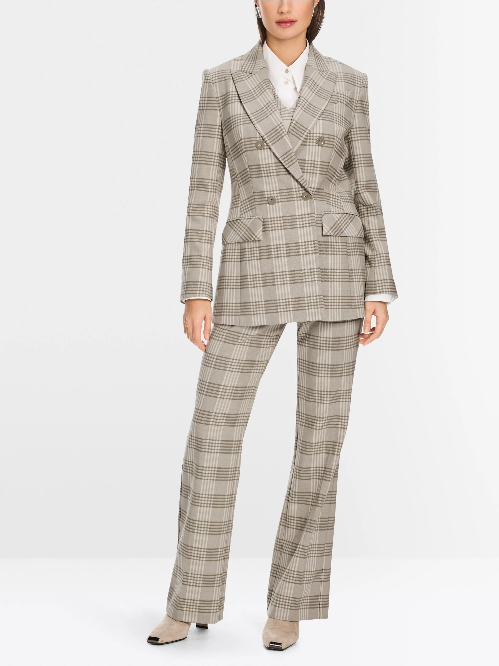 Marc-Cain Blazer in shimmering plaid pattern