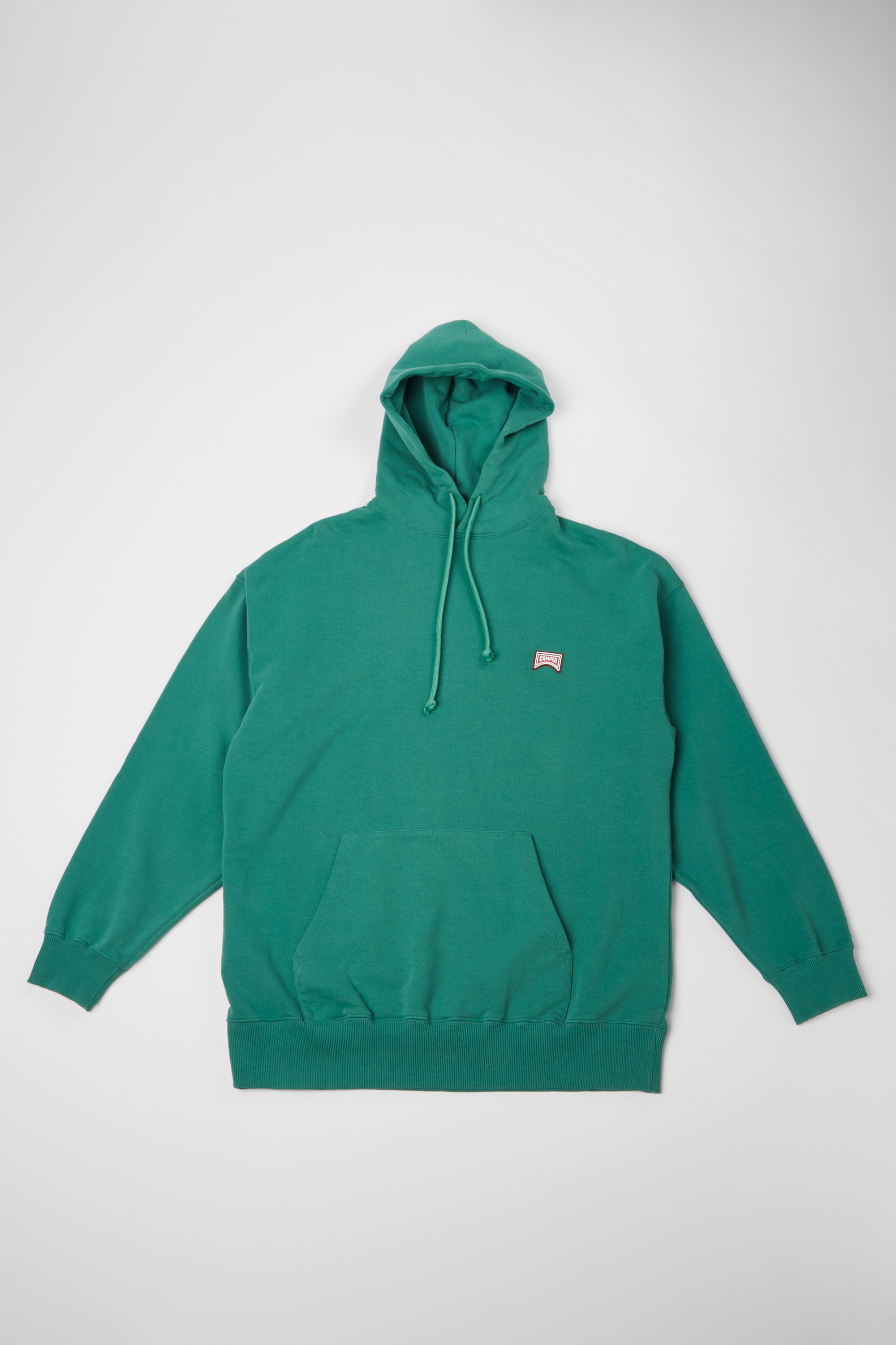 Hoodie - Green and white printed unisex hoodie