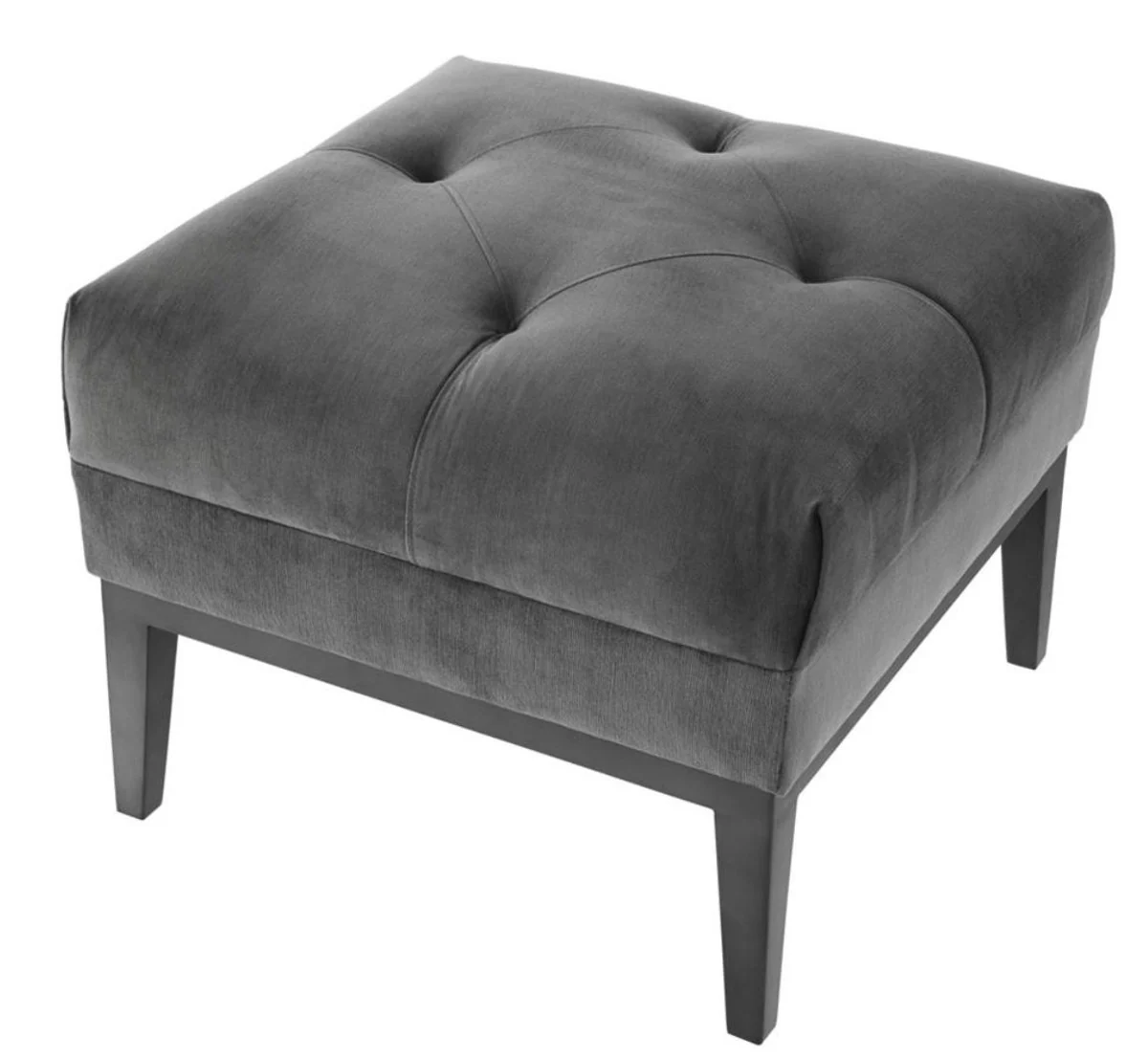 Casa Padrino heces de lujo gris oscuro 54 x 54 x H. 44 cm - muebles para la habitaci¨®n